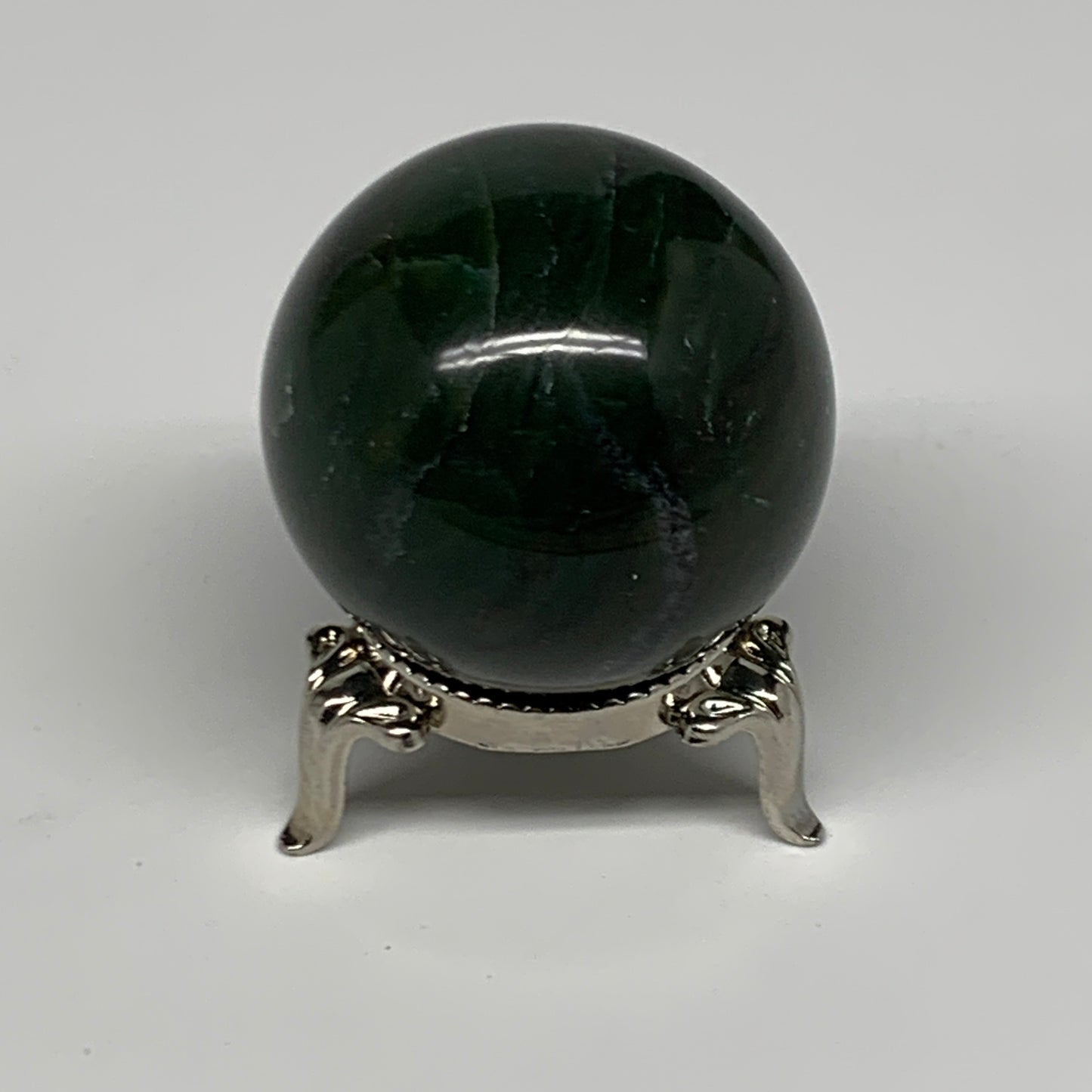 109g, 1.7"(42mm) Green Zade Stone Sphere Gemstone,Healing Crystal, B27164