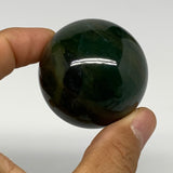 118.9g, 1.7"(43mm) Green Zade Stone Sphere Gemstone,Healing Crystal, B27165