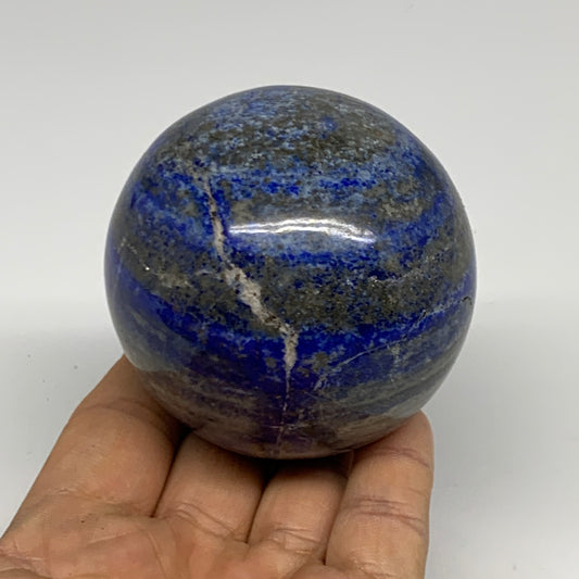 1.02 lbs, 2.6" (66mm), Lapis Lazuli Sphere Ball Gemstone @Afghanistan, B33165