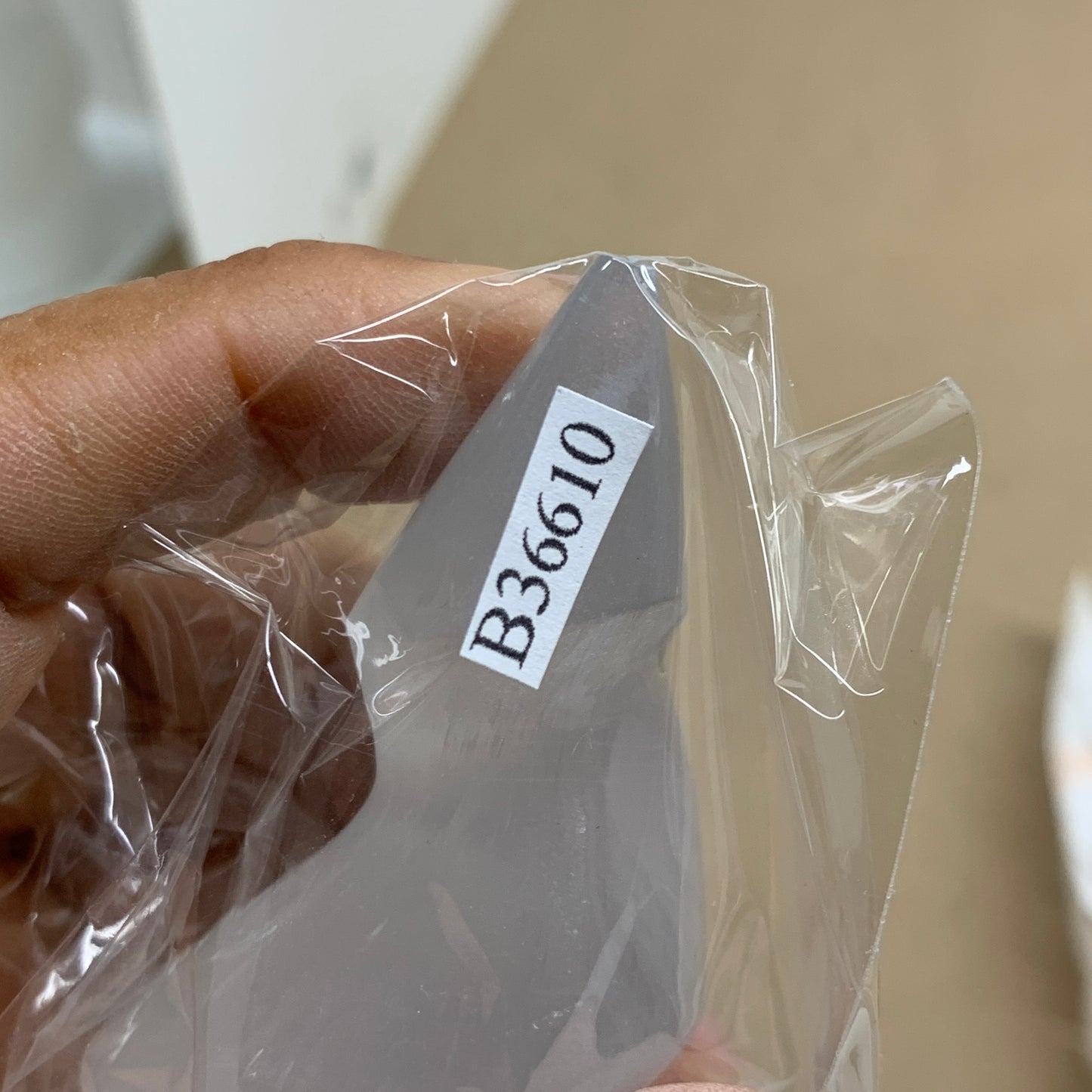 0.98 lbs.,7.25"x2", Selenite Spiral Crystal Tower Wand Point, B36610