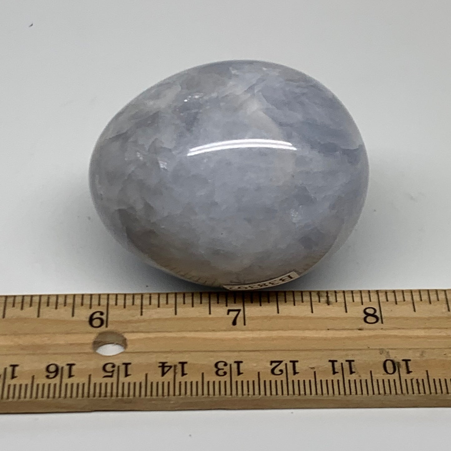 138.3g, 2.1"x1.7", Natural Blue Calcite Egg Polished Crystal @Madagascar, B38392