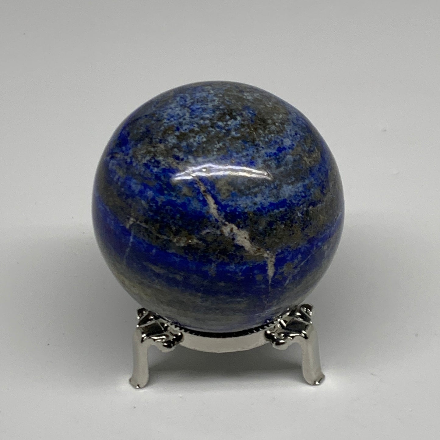 1.02 lbs, 2.6" (66mm), Lapis Lazuli Sphere Ball Gemstone @Afghanistan, B33165
