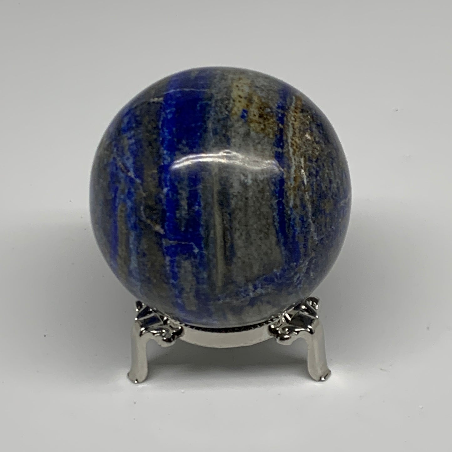 1.02 lbs, 2.6" (66mm), Lapis Lazuli Sphere Ball Gemstone @Afghanistan, B33165