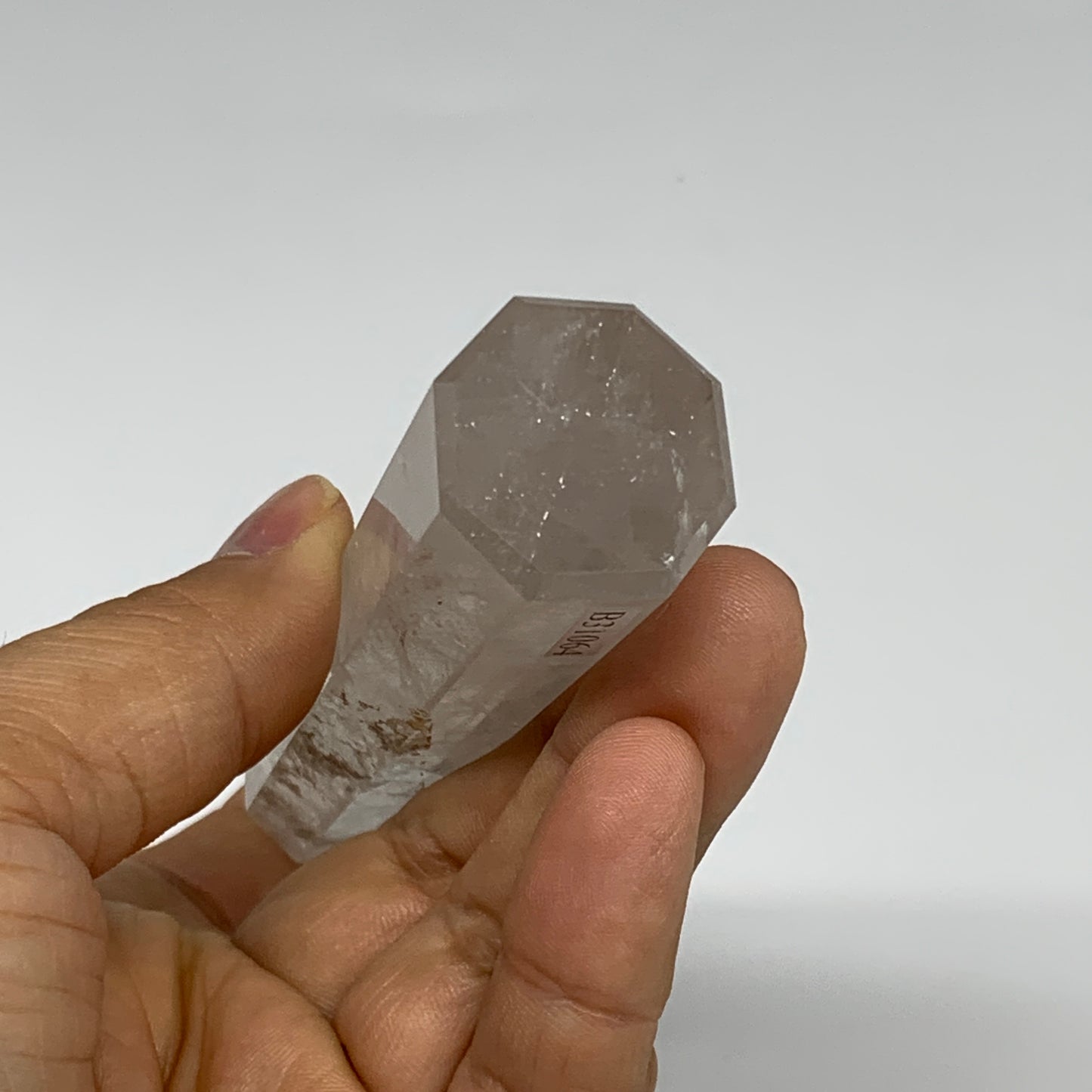 101.4g, 4.1"x1"x1", Natural Quartz Crystal Tower Point Obelisk @India, B31064