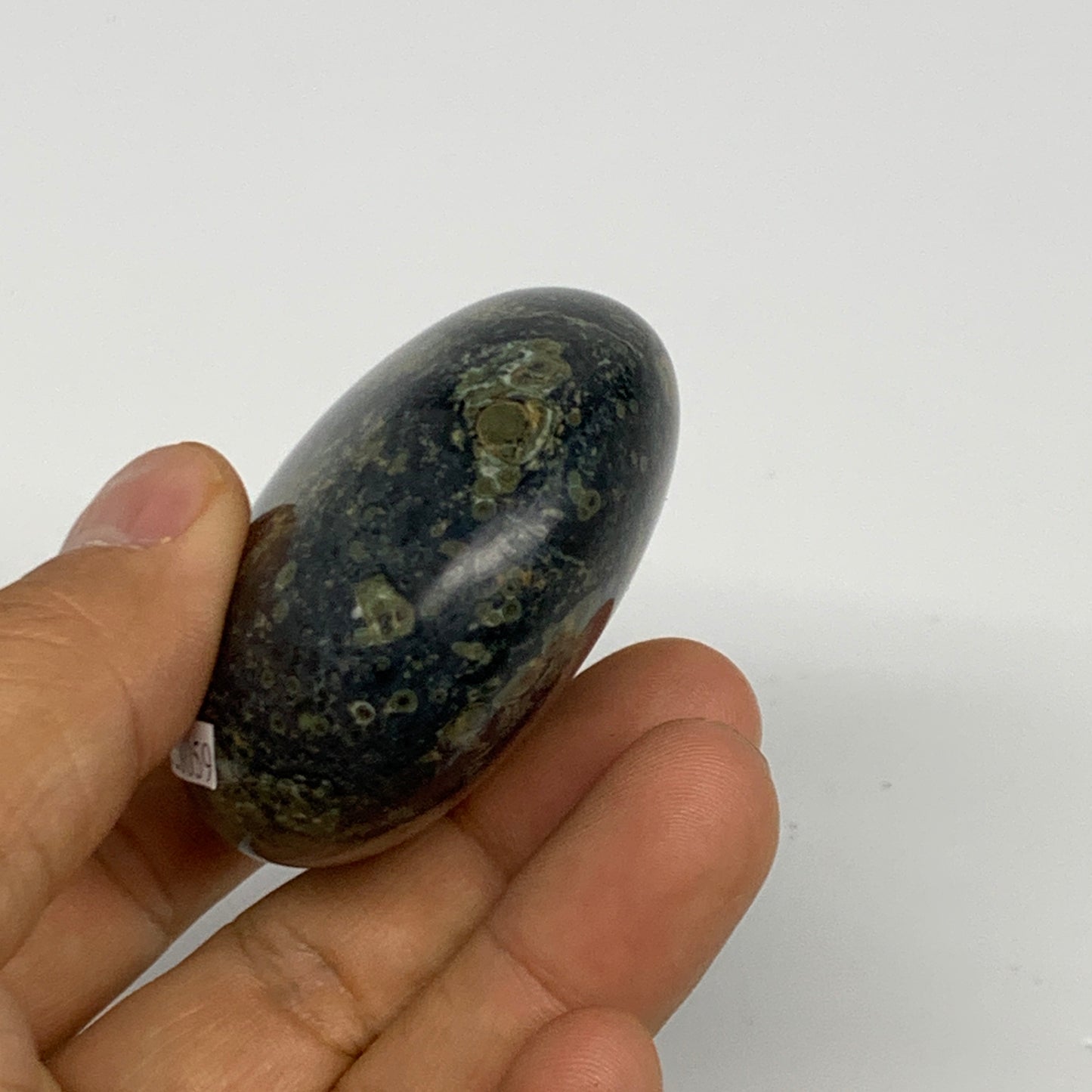 120.6g, 2.2"x2.1"x1.1", Crocodile Kambaba Jasper Palm-Stone @Madagascar, B28059
