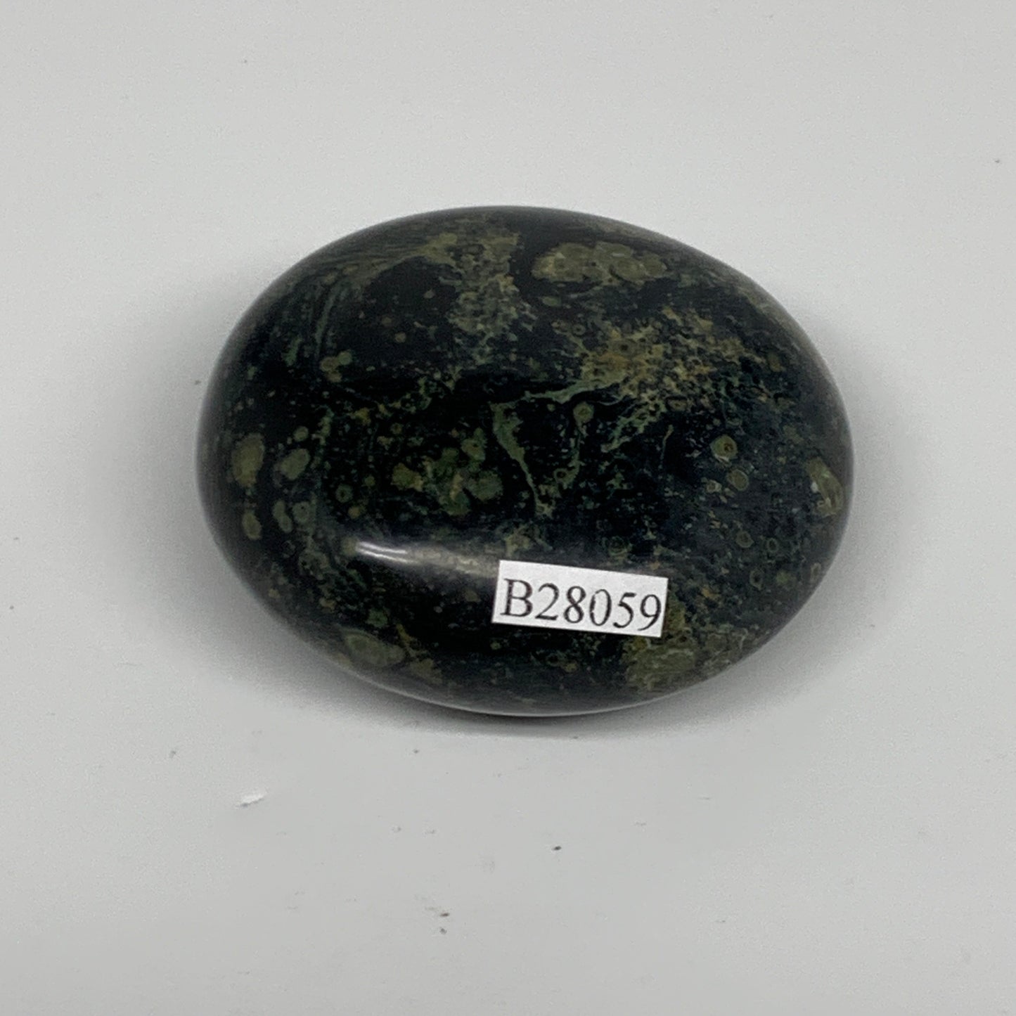 120.6g, 2.2"x2.1"x1.1", Crocodile Kambaba Jasper Palm-Stone @Madagascar, B28059
