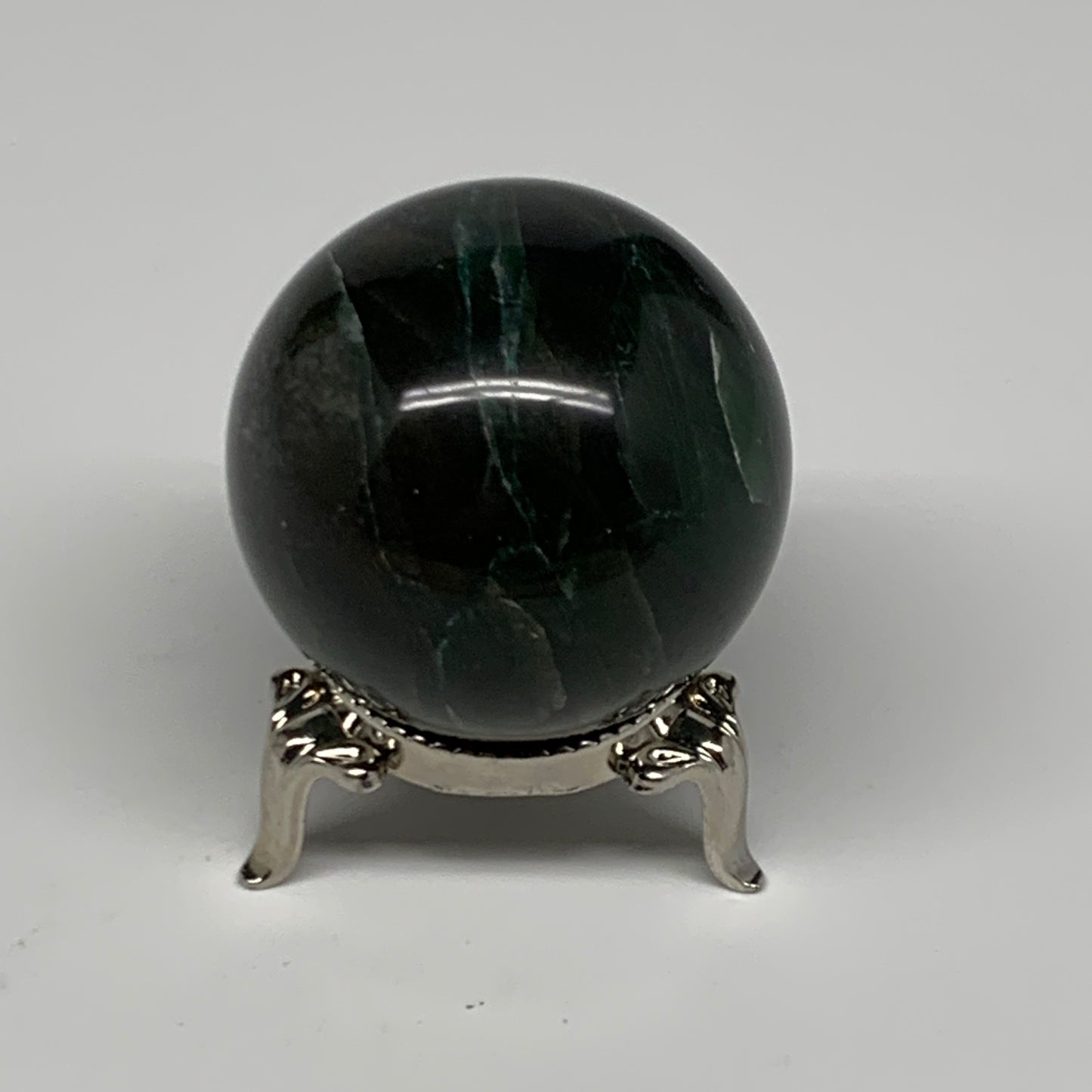 116.1g, 1.7"(43mm) Green Zade Stone Sphere Gemstone,Healing Crystal, B27167