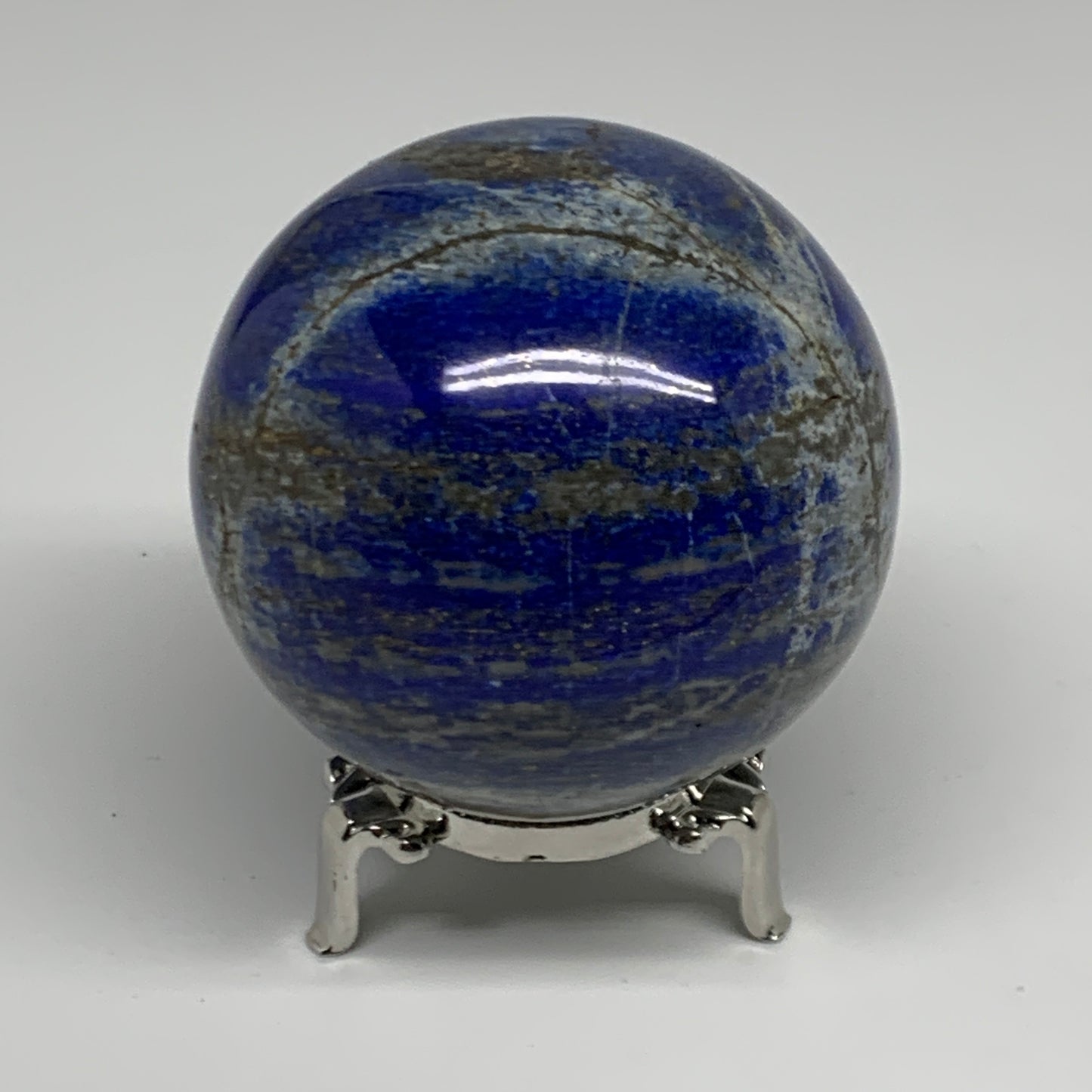 1.43 lbs, 2.9" (75mm), Lapis Lazuli Sphere Ball Gemstone @Afghanistan, B33166