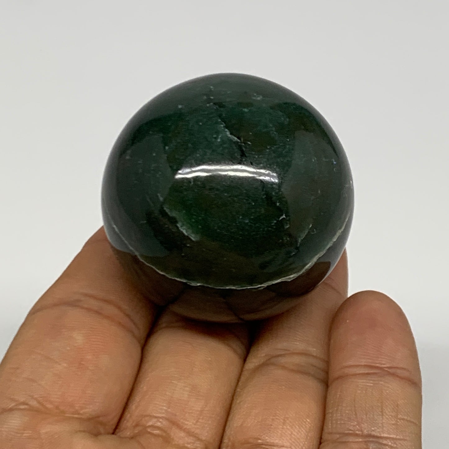 98g, 1.6"(40mm) Green Zade Stone Sphere Gemstone,Healing Crystal, B27168