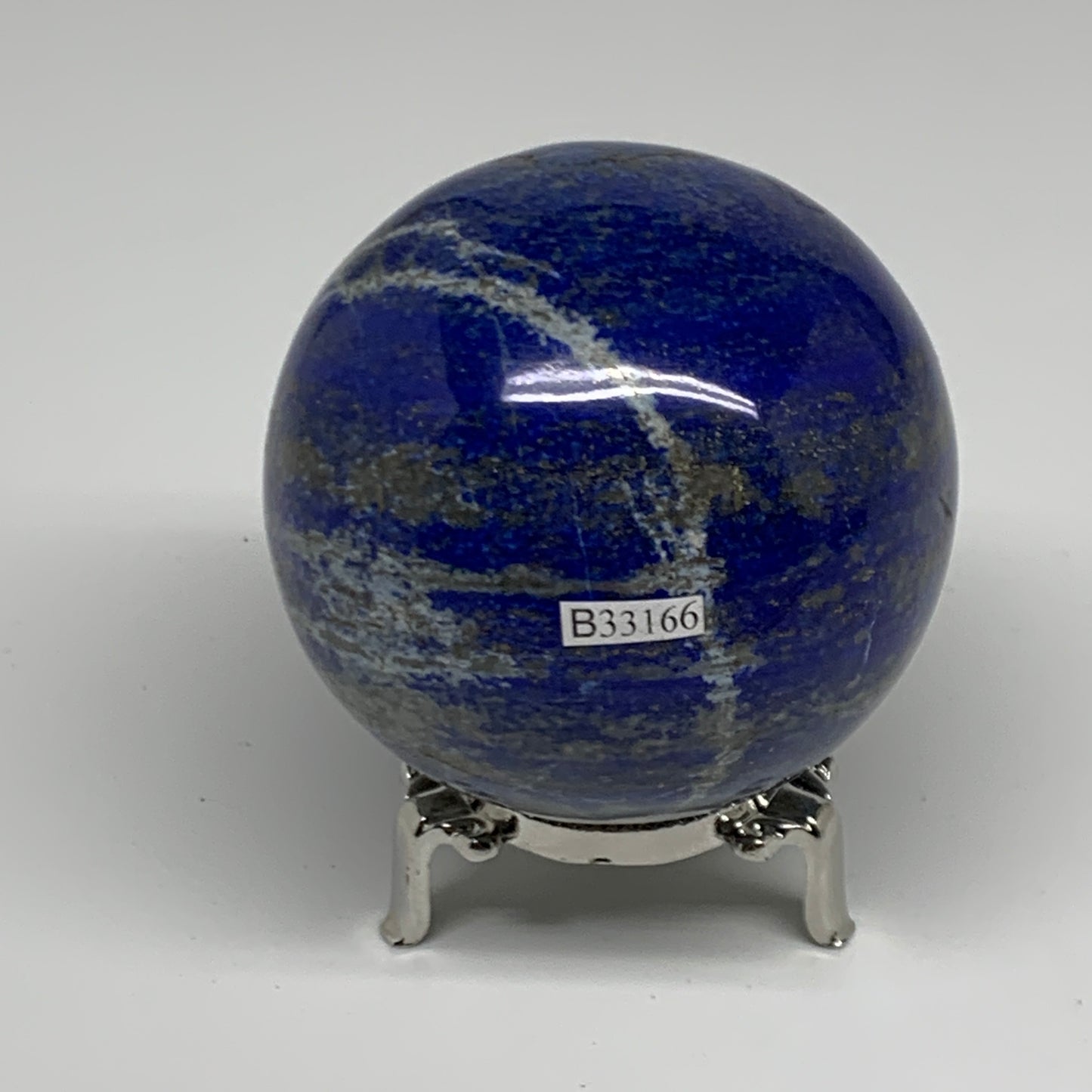 1.43 lbs, 2.9" (75mm), Lapis Lazuli Sphere Ball Gemstone @Afghanistan, B33166