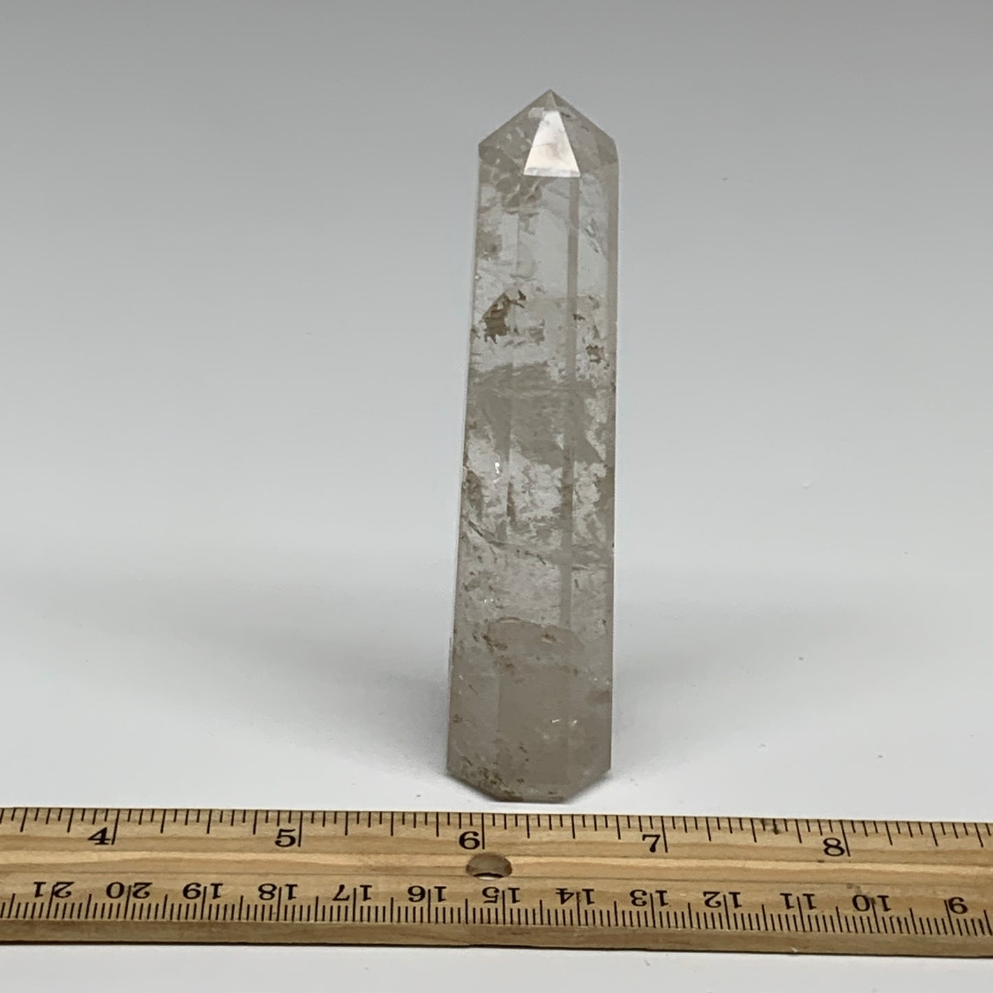 94.9g, 4.1"x0.9"x0.9", Natural Quartz Crystal Tower Point Obelisk @India, B31065