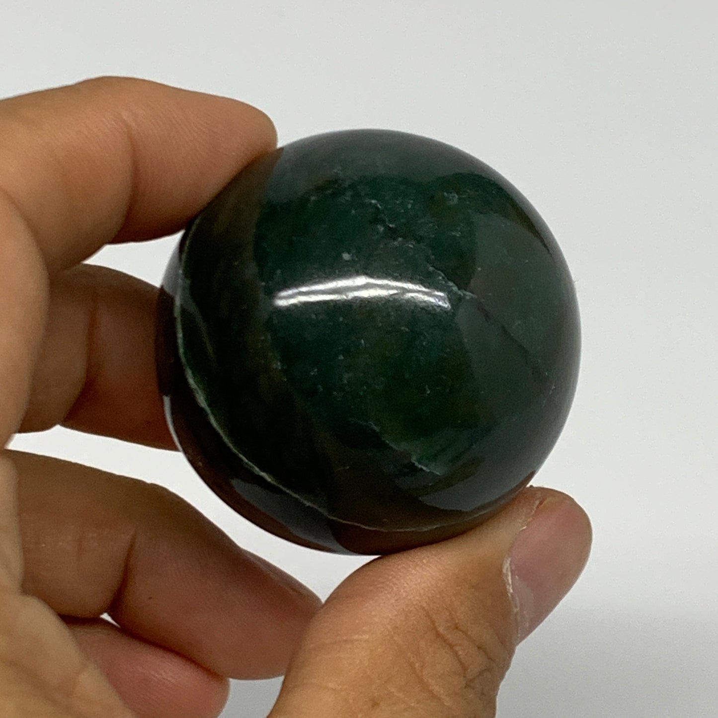 98g, 1.6"(40mm) Green Zade Stone Sphere Gemstone,Healing Crystal, B27168