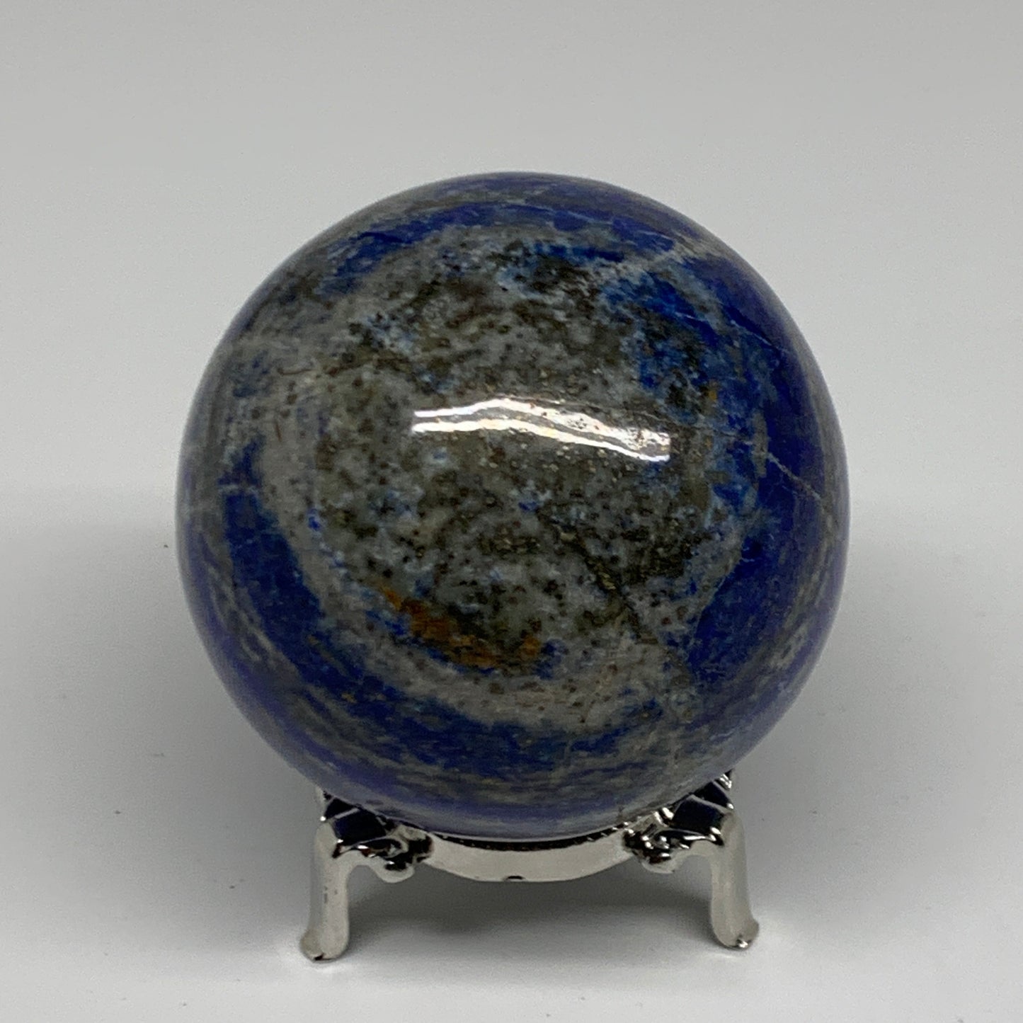 1.43 lbs, 2.9" (75mm), Lapis Lazuli Sphere Ball Gemstone @Afghanistan, B33166