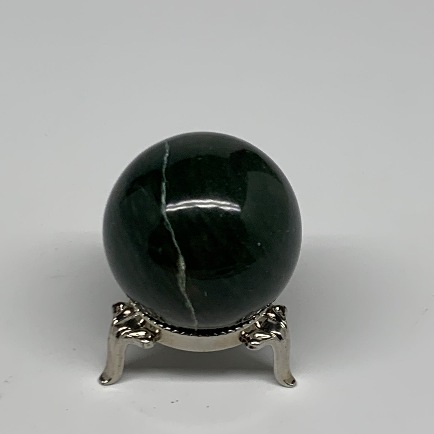 98g, 1.6"(40mm) Green Zade Stone Sphere Gemstone,Healing Crystal, B27168