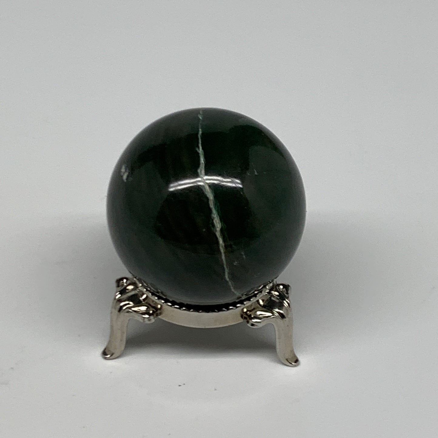 98g, 1.6"(40mm) Green Zade Stone Sphere Gemstone,Healing Crystal, B27168
