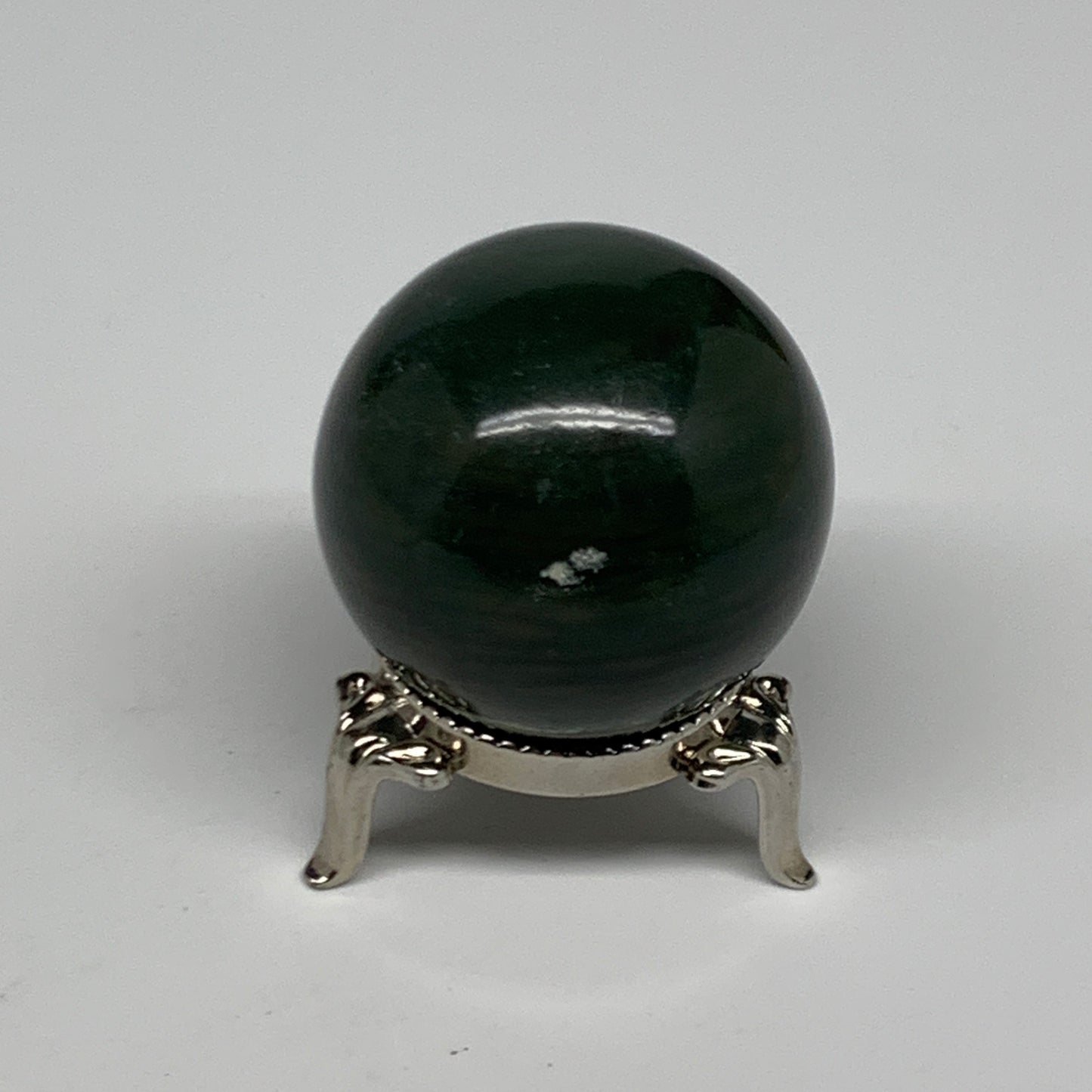 98g, 1.6"(40mm) Green Zade Stone Sphere Gemstone,Healing Crystal, B27168