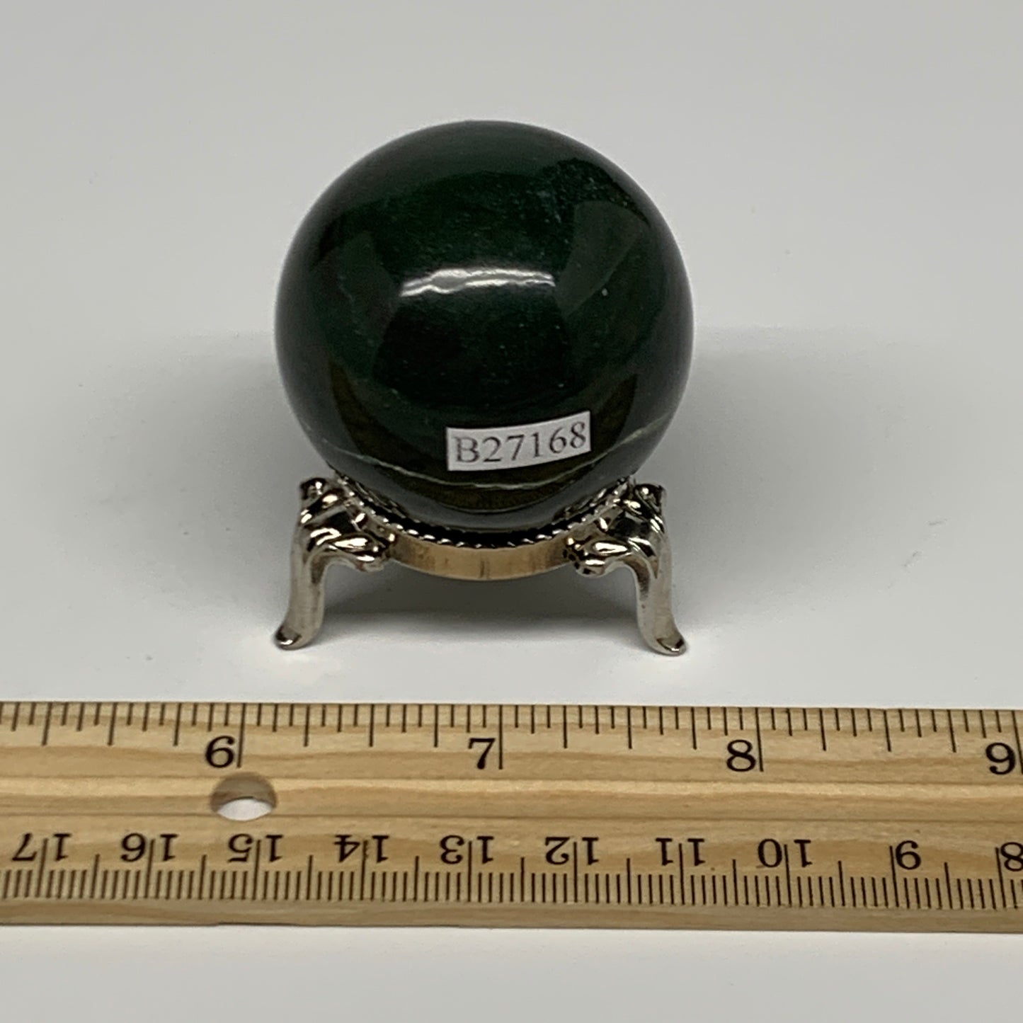 98g, 1.6"(40mm) Green Zade Stone Sphere Gemstone,Healing Crystal, B27168