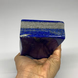 3.24 lbs, 6.9"x3.7"x1.5", Natural Freeform Lapis Lazuli from Afghanistan, B31862