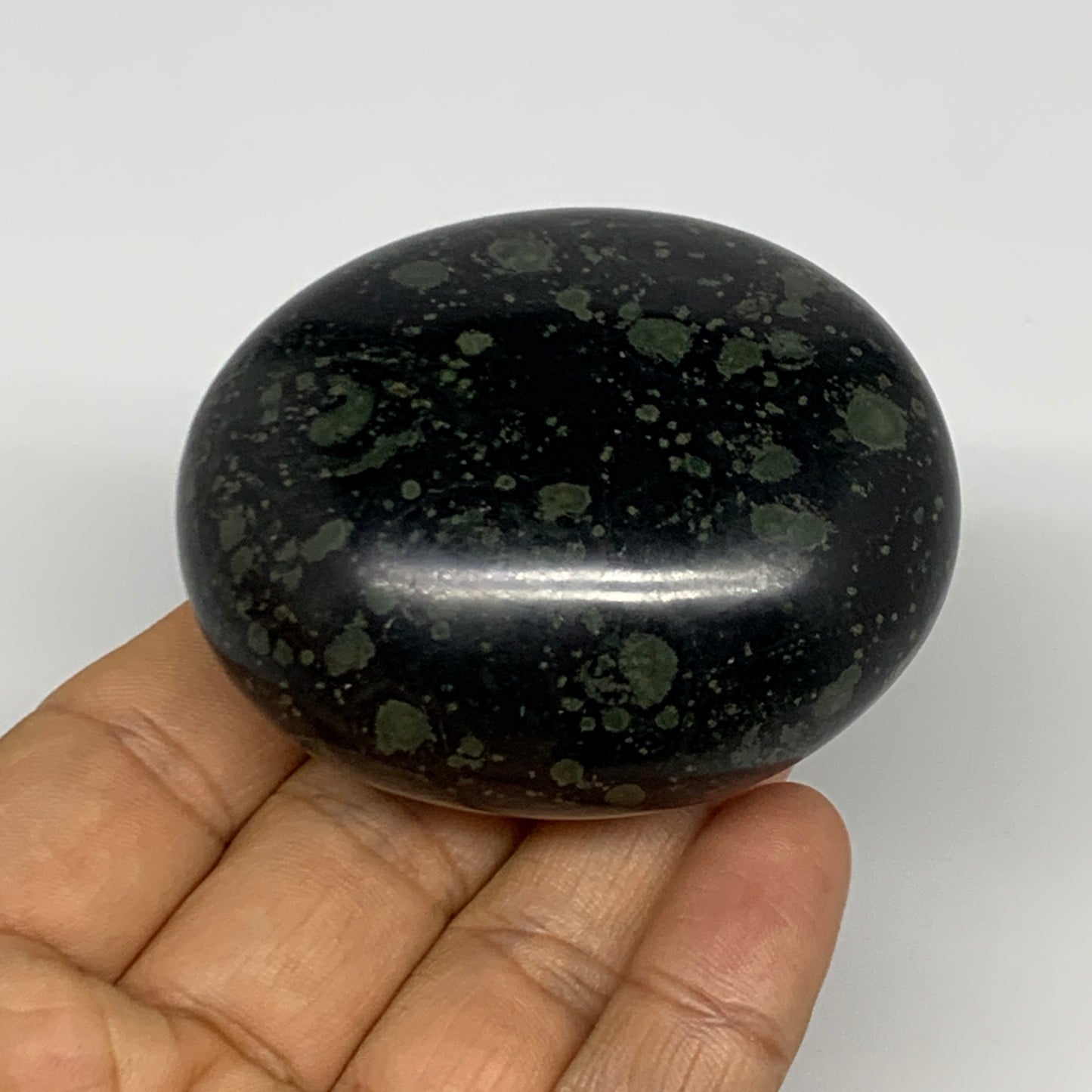 153.9g, 2.5"x2.1"x1.2", Crocodile Kambaba Jasper Palm-Stone @Madagascar, B28062
