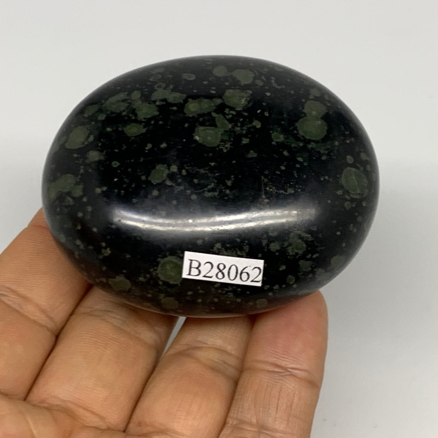 153.9g, 2.5"x2.1"x1.2", Crocodile Kambaba Jasper Palm-Stone @Madagascar, B28062