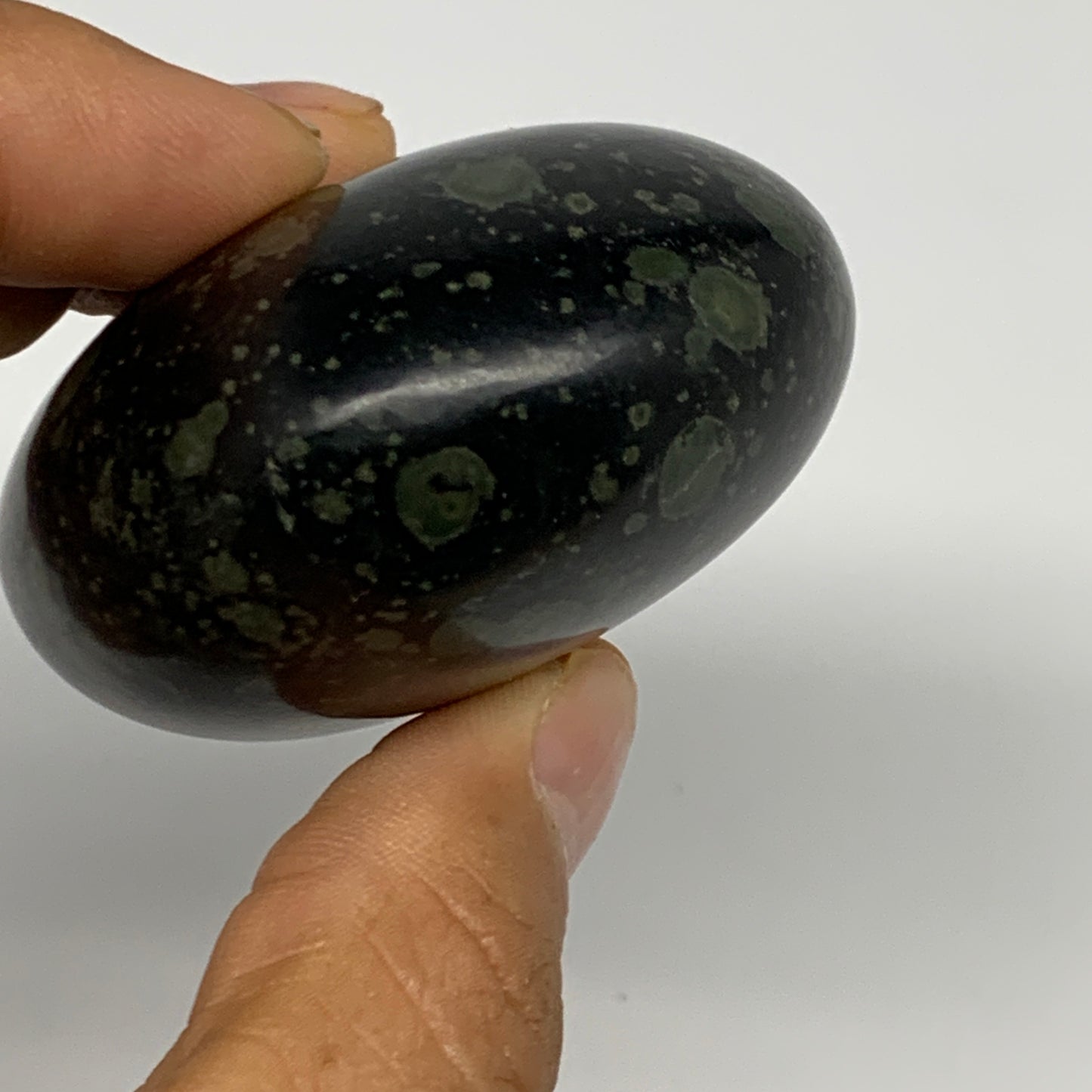 153.9g, 2.5"x2.1"x1.2", Crocodile Kambaba Jasper Palm-Stone @Madagascar, B28062