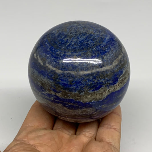 1.36 lbs, 2.9" (72mm), Lapis Lazuli Sphere Ball Gemstone @Afghanistan, B33168