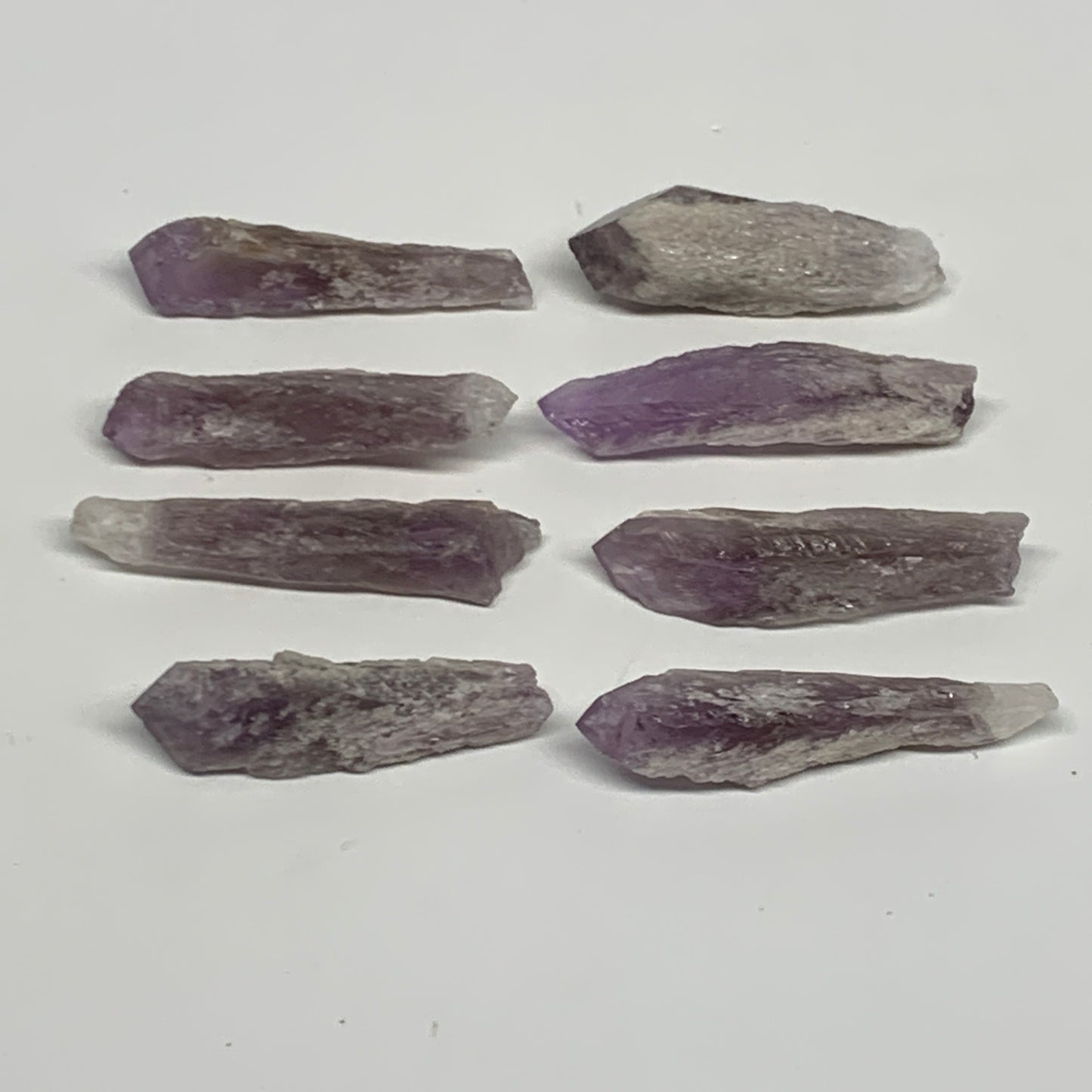 70.2g, 1.9" - 2.2", 8pcs, Amethyst Point Polished Rough lower part @Brazil, B288