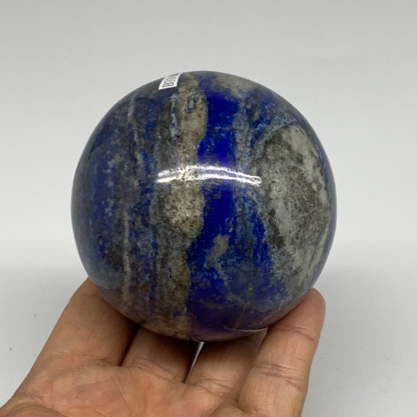 1.36 lbs, 2.9" (72mm), Lapis Lazuli Sphere Ball Gemstone @Afghanistan, B33168