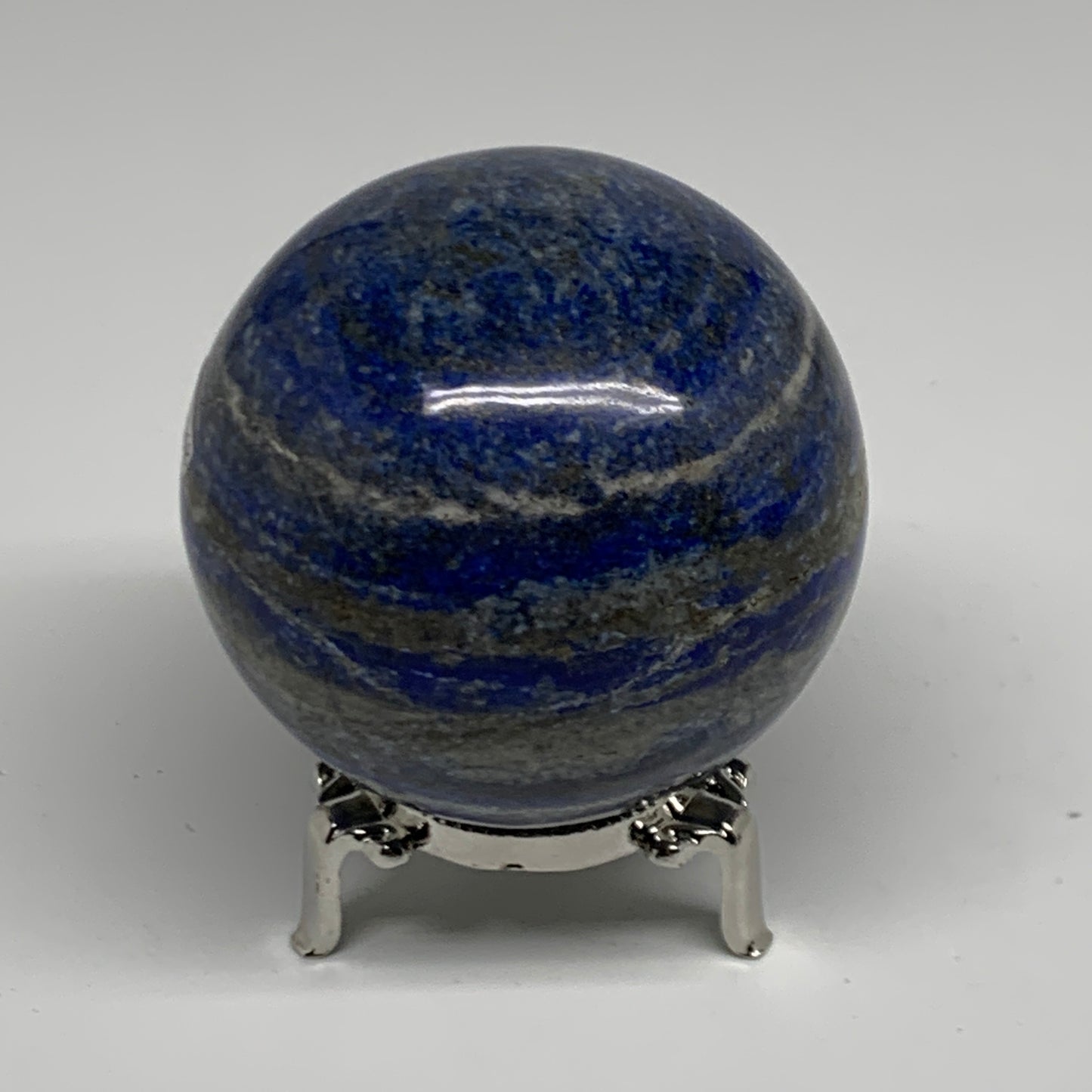 1.36 lbs, 2.9" (72mm), Lapis Lazuli Sphere Ball Gemstone @Afghanistan, B33168