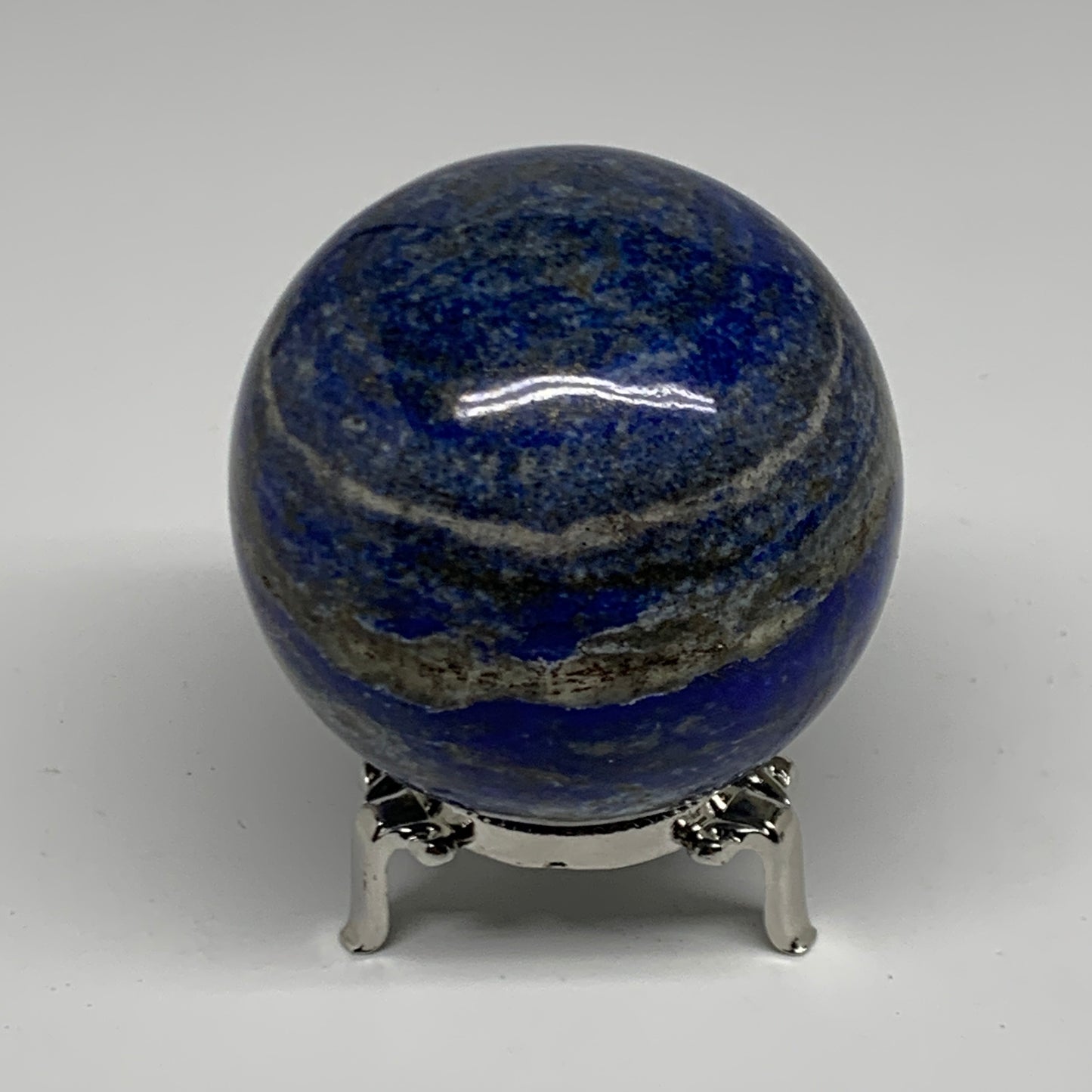1.36 lbs, 2.9" (72mm), Lapis Lazuli Sphere Ball Gemstone @Afghanistan, B33168