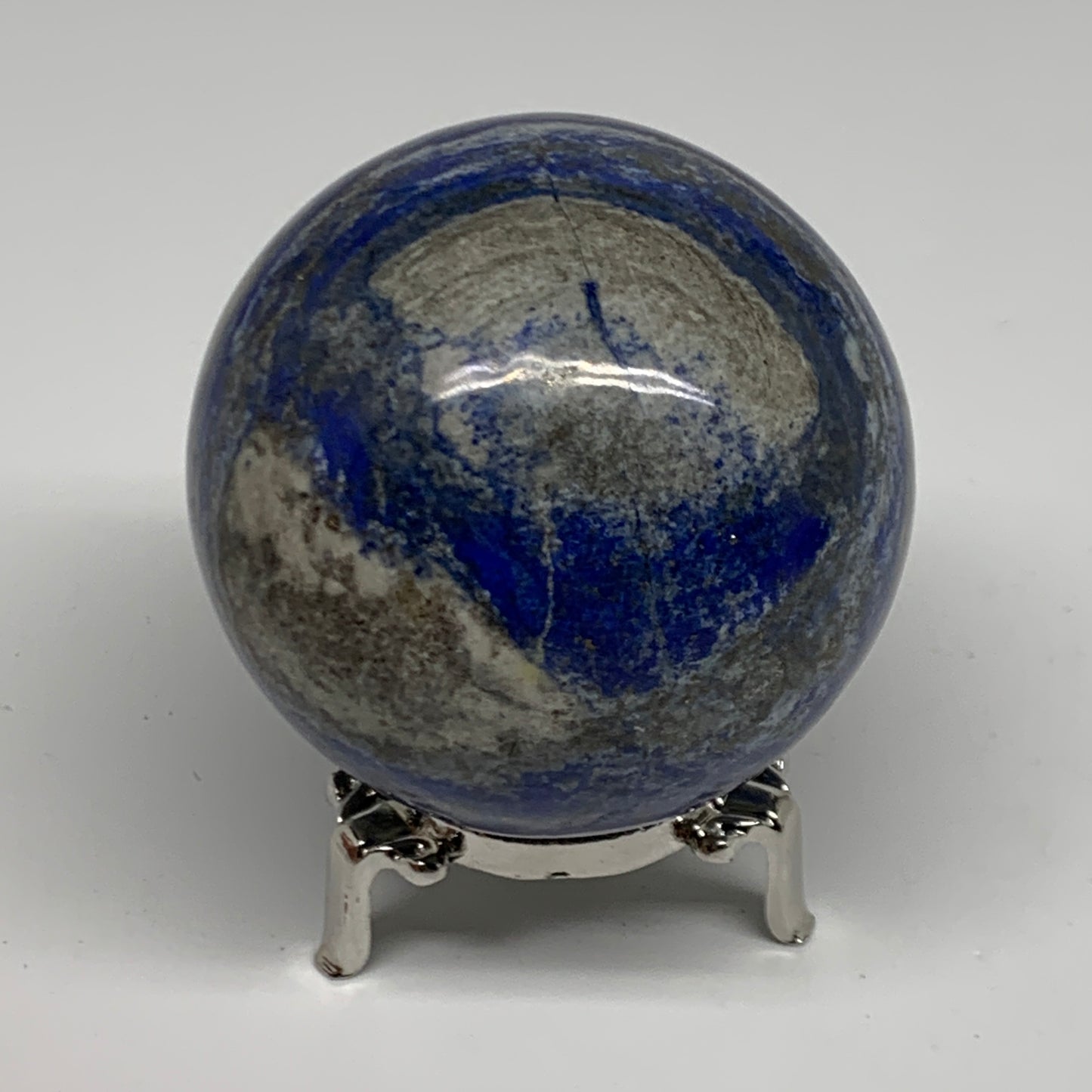 1.36 lbs, 2.9" (72mm), Lapis Lazuli Sphere Ball Gemstone @Afghanistan, B33168