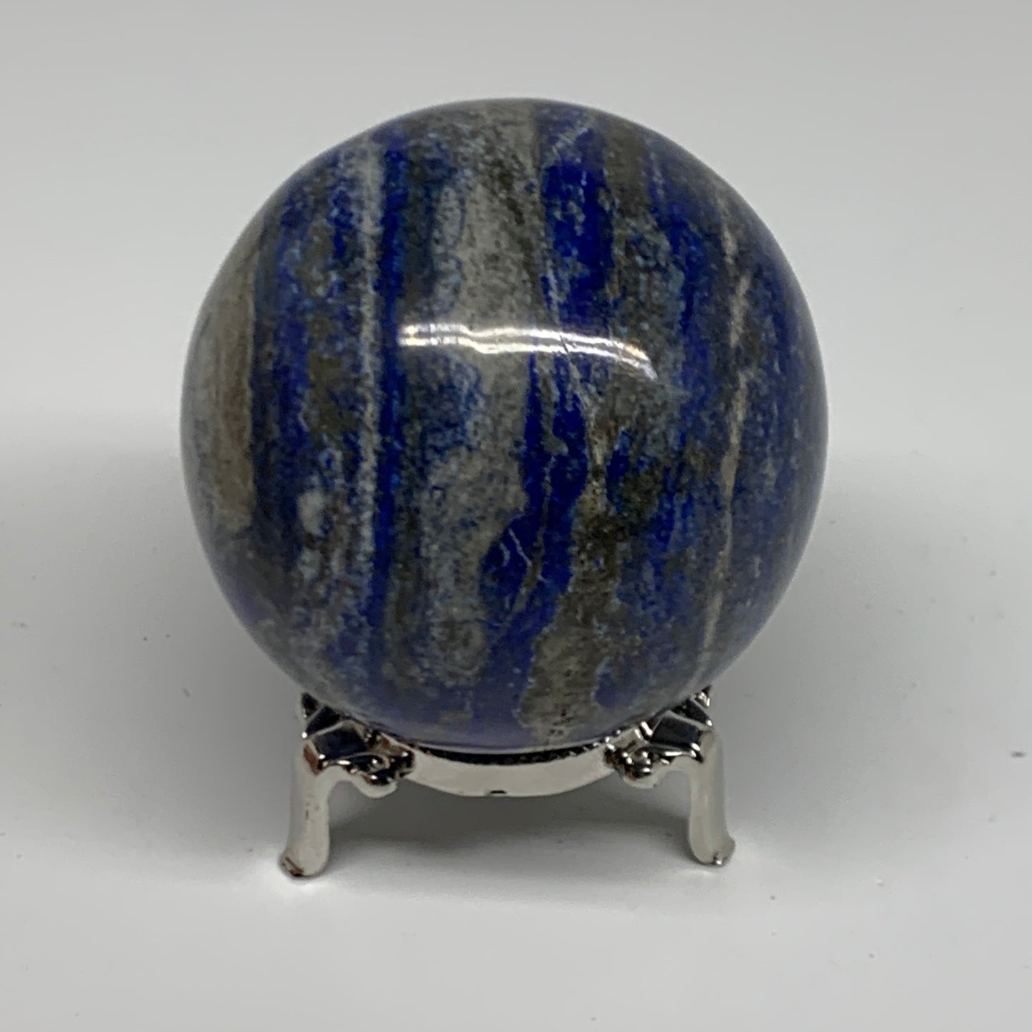 1.36 lbs, 2.9" (72mm), Lapis Lazuli Sphere Ball Gemstone @Afghanistan, B33168