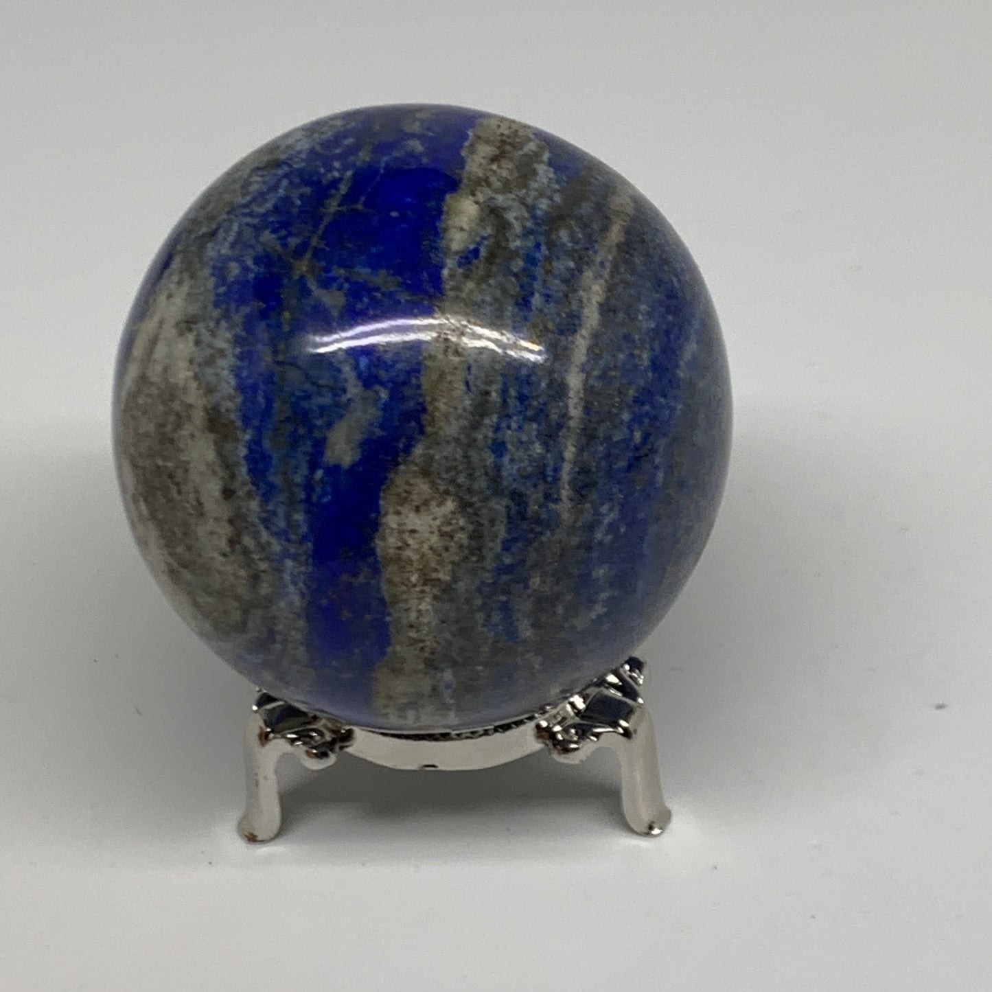 1.36 lbs, 2.9" (72mm), Lapis Lazuli Sphere Ball Gemstone @Afghanistan, B33168