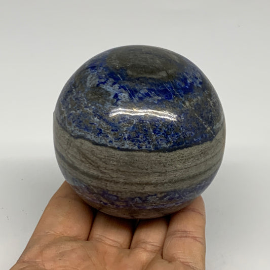 1.25 lbs, 2.8" (71mm), Lapis Lazuli Sphere Ball Gemstone @Afghanistan, B33169