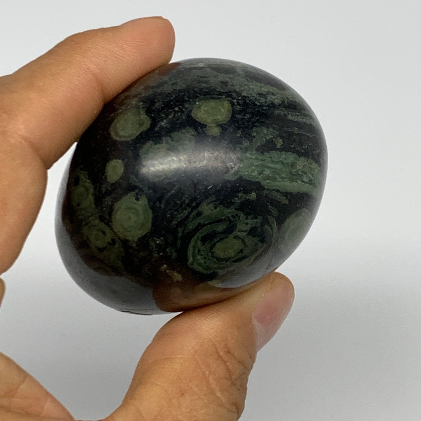 207.7g, 2.6"x2"x1.7", Crocodile Kambaba Jasper Palm-Stone @Madagascar, B28064