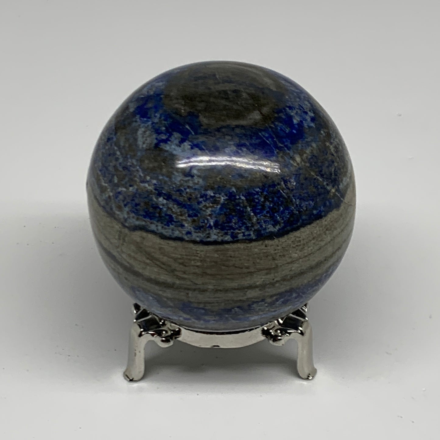 1.25 lbs, 2.8" (71mm), Lapis Lazuli Sphere Ball Gemstone @Afghanistan, B33169