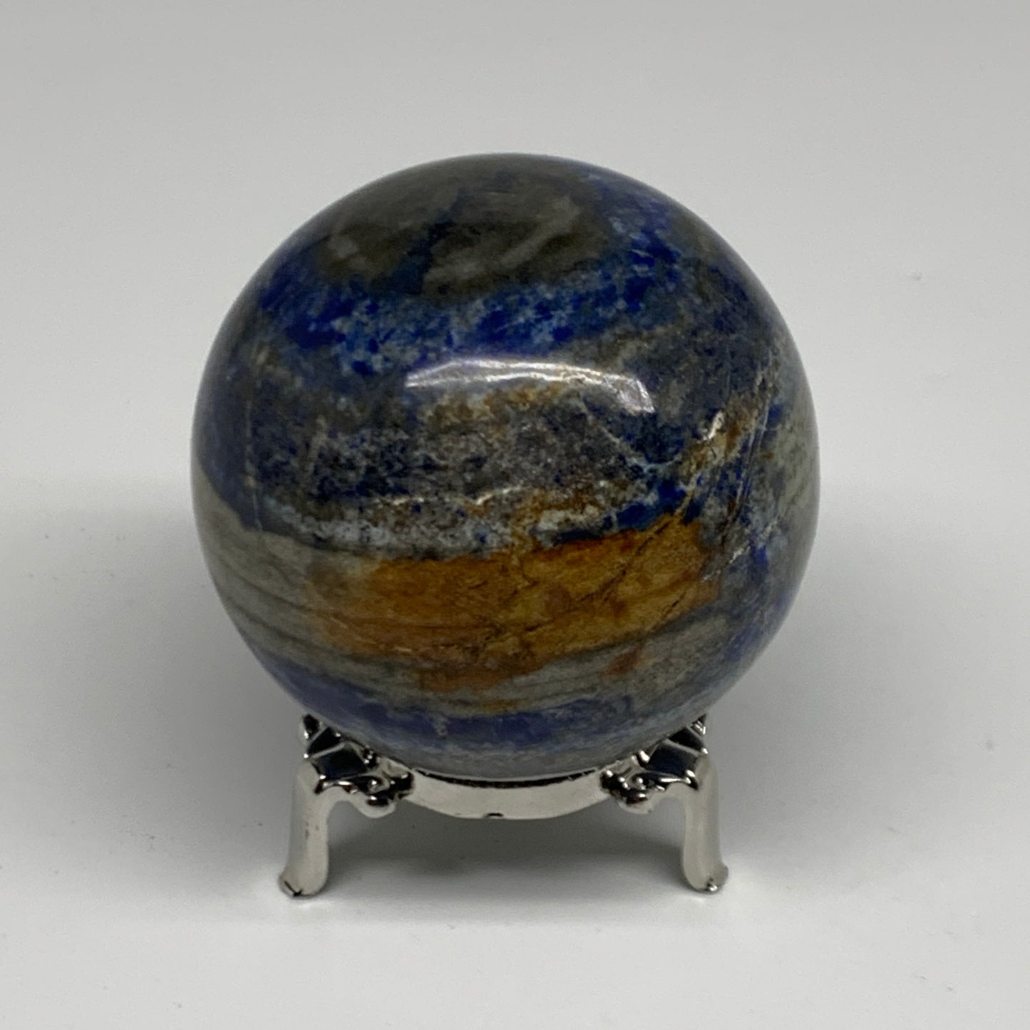 1.25 lbs, 2.8" (71mm), Lapis Lazuli Sphere Ball Gemstone @Afghanistan, B33169