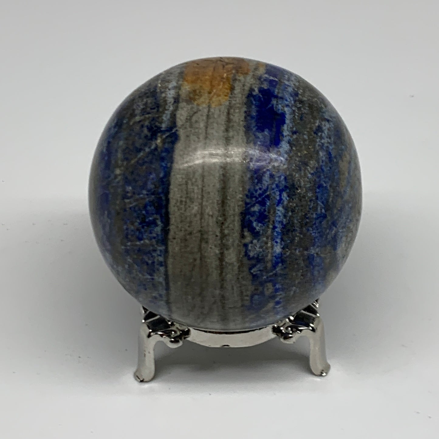 1.25 lbs, 2.8" (71mm), Lapis Lazuli Sphere Ball Gemstone @Afghanistan, B33169