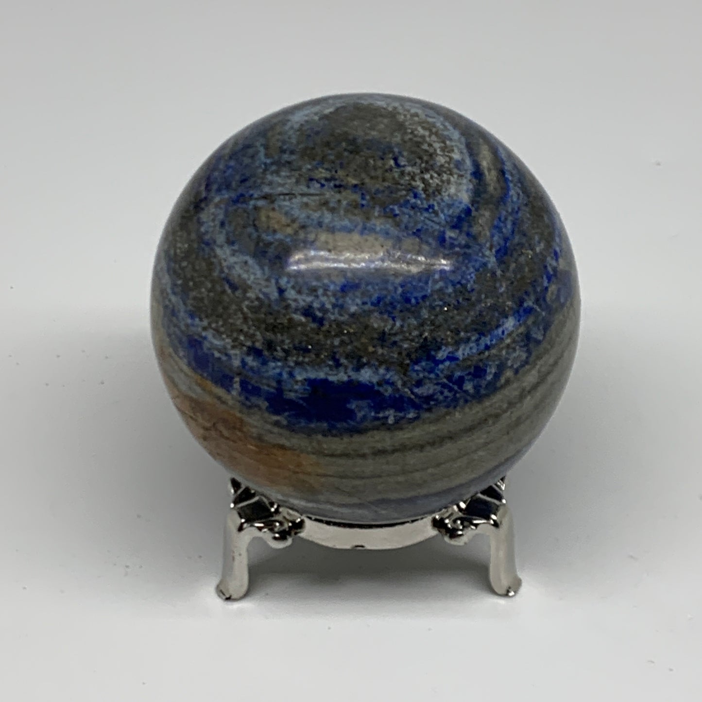 1.25 lbs, 2.8" (71mm), Lapis Lazuli Sphere Ball Gemstone @Afghanistan, B33169
