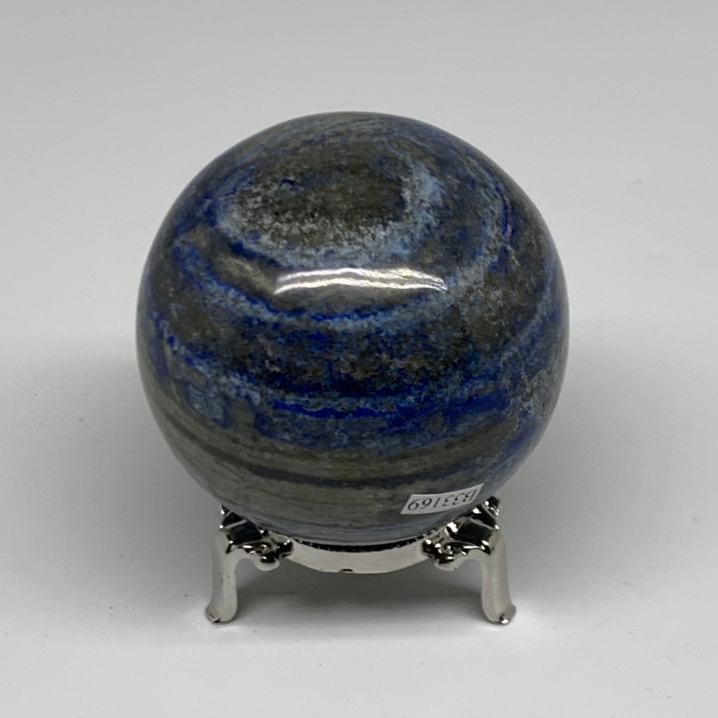 1.25 lbs, 2.8" (71mm), Lapis Lazuli Sphere Ball Gemstone @Afghanistan, B33169