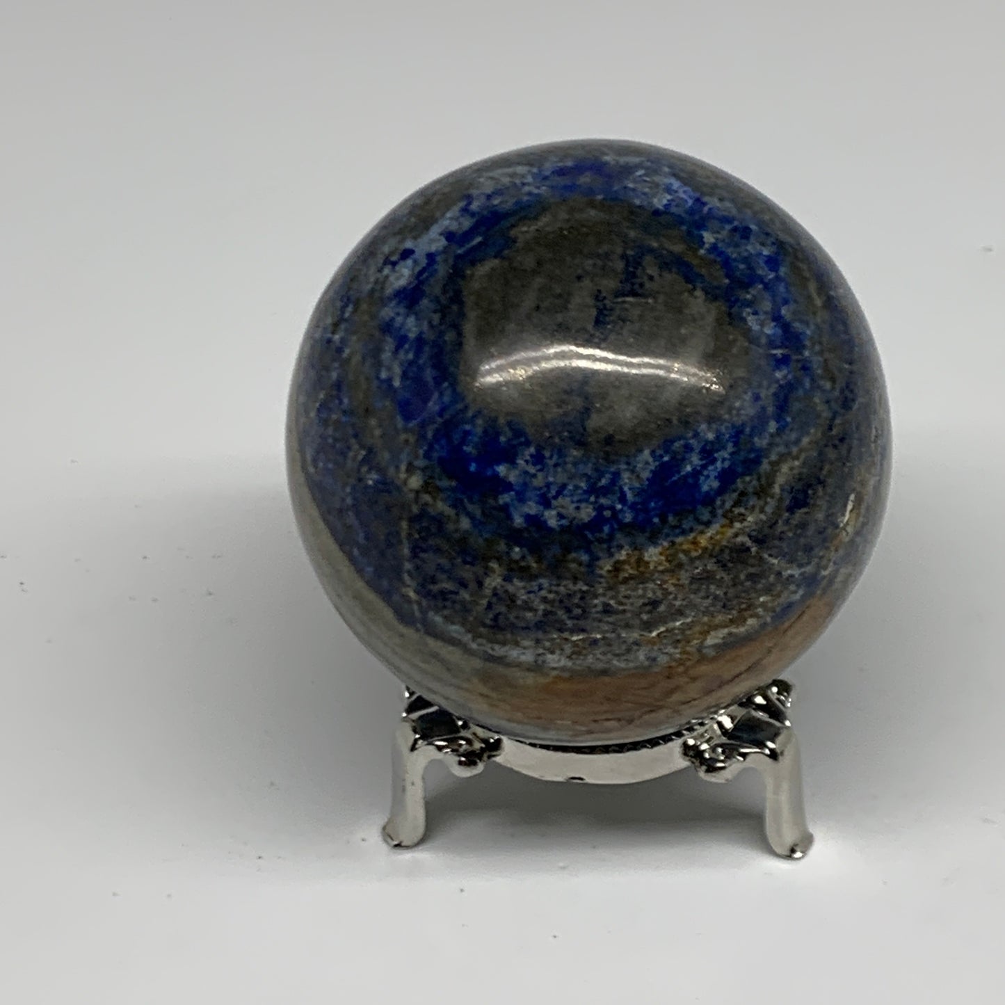 1.25 lbs, 2.8" (71mm), Lapis Lazuli Sphere Ball Gemstone @Afghanistan, B33169