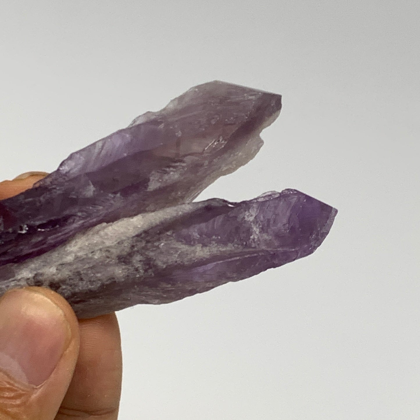 106.1g, 2.3" - 3", 7pcs, Amethyst Point Polished Rough lower part @Brazil, B2885