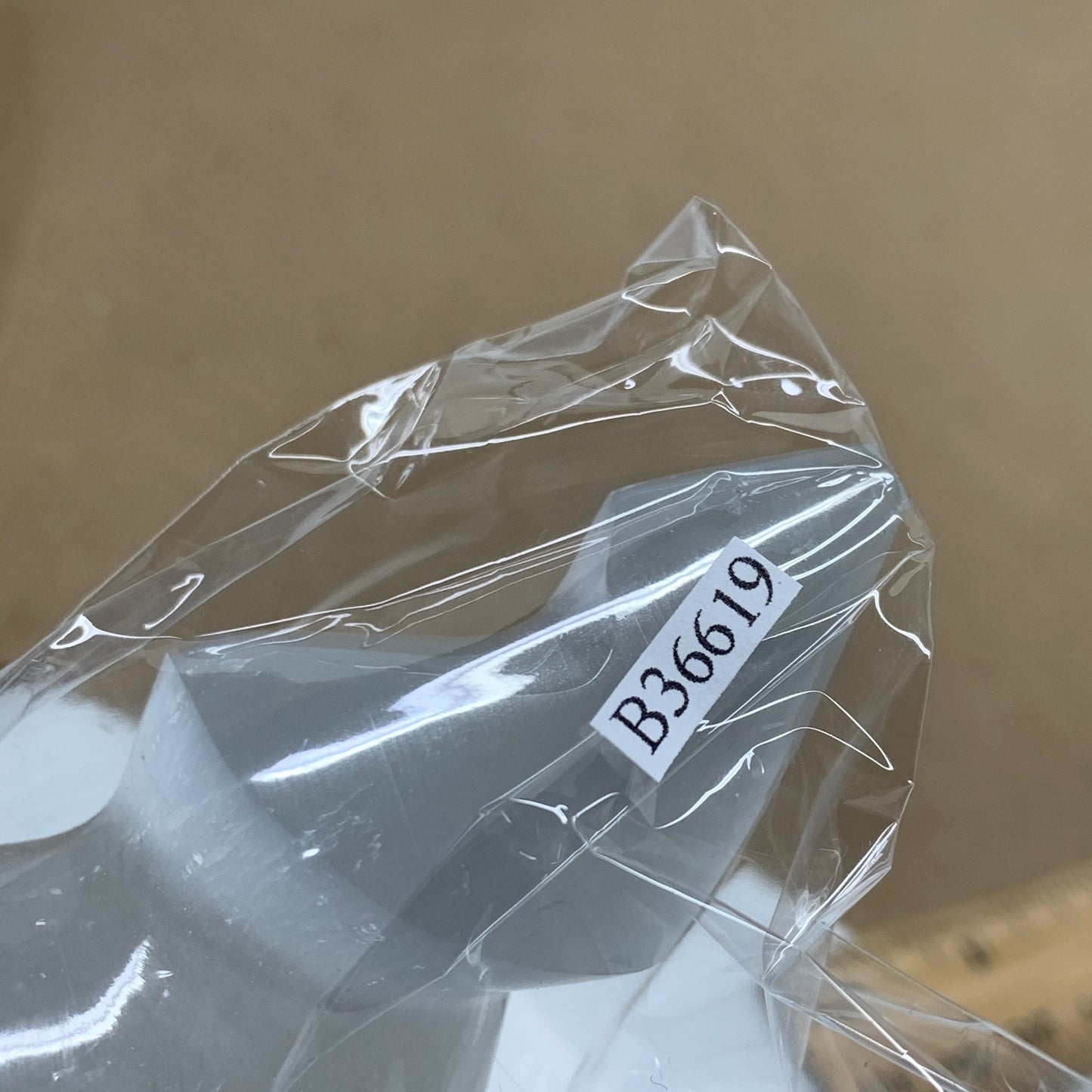 1.1 lbs.,7.25"x1.9", Selenite Spiral Crystal Tower Wand Point, B36619