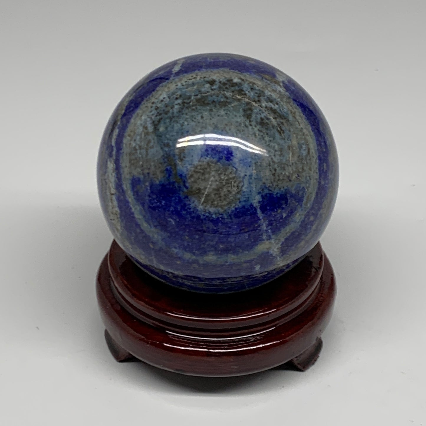 2.29 lbs, 3.4" (86mm), Lapis Lazuli Sphere Ball Gemstone @Afghanistan, B33170