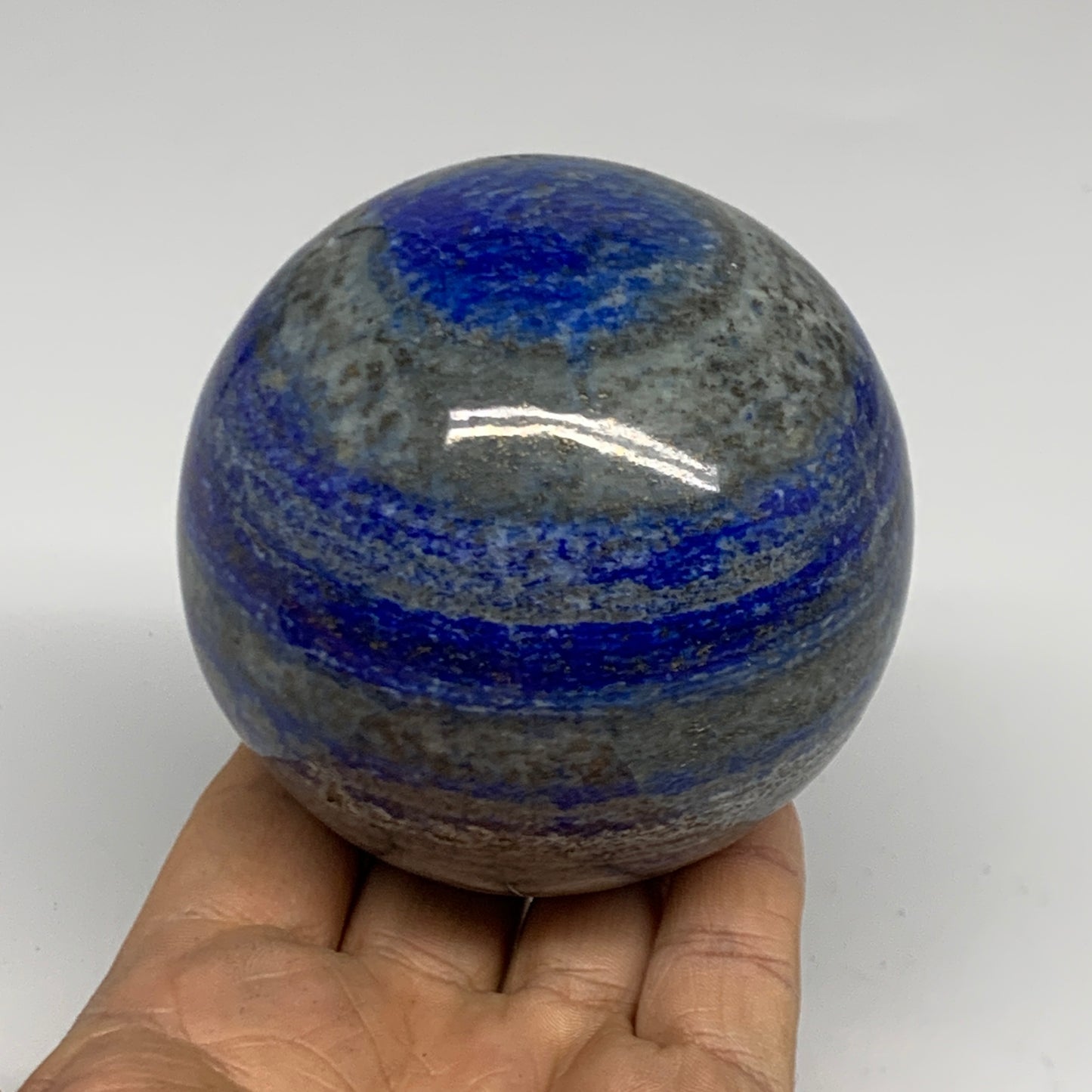 1.8 lbs, 3.1" (79mm), Lapis Lazuli Sphere Ball Gemstone @Afghanistan, B33171