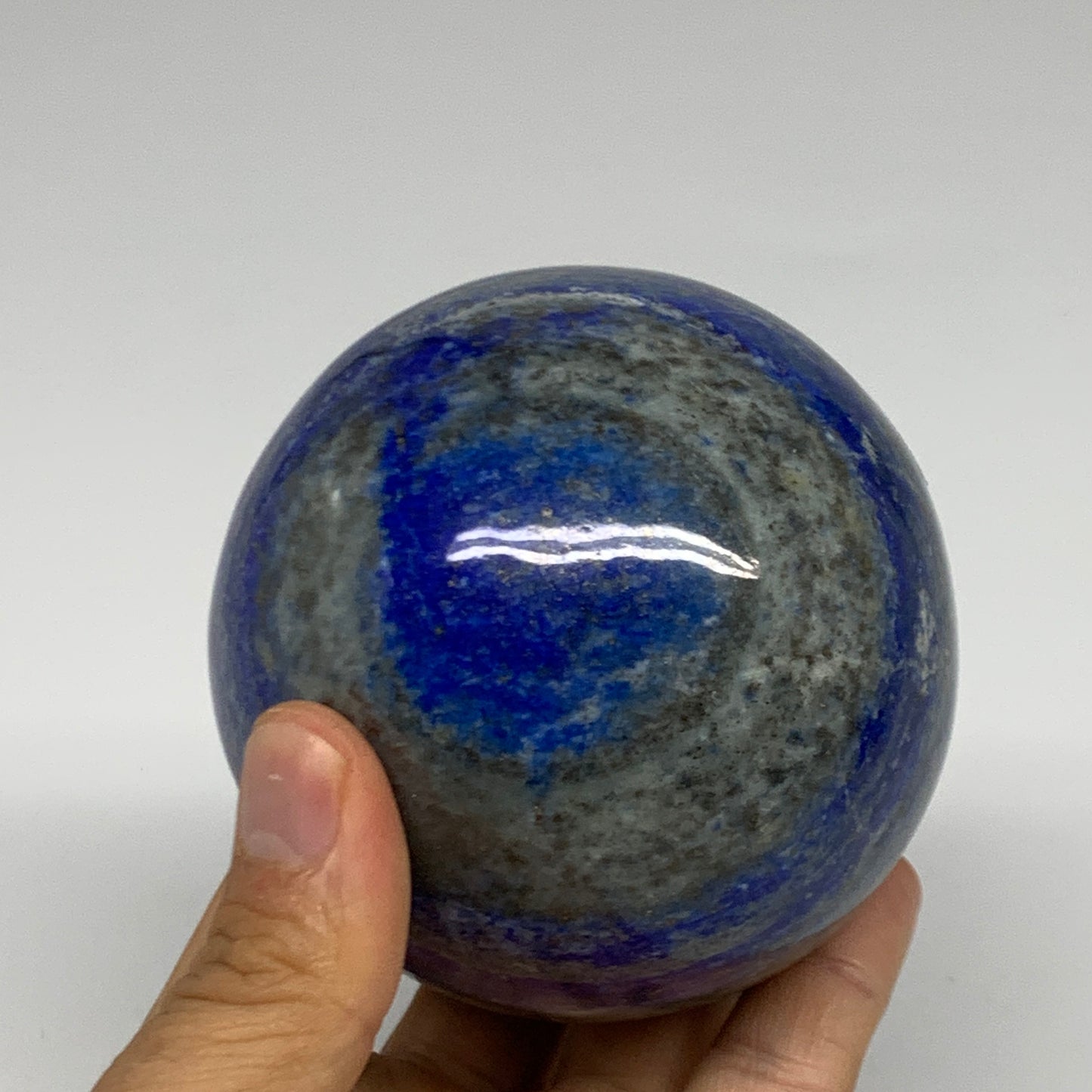 1.8 lbs, 3.1" (79mm), Lapis Lazuli Sphere Ball Gemstone @Afghanistan, B33171