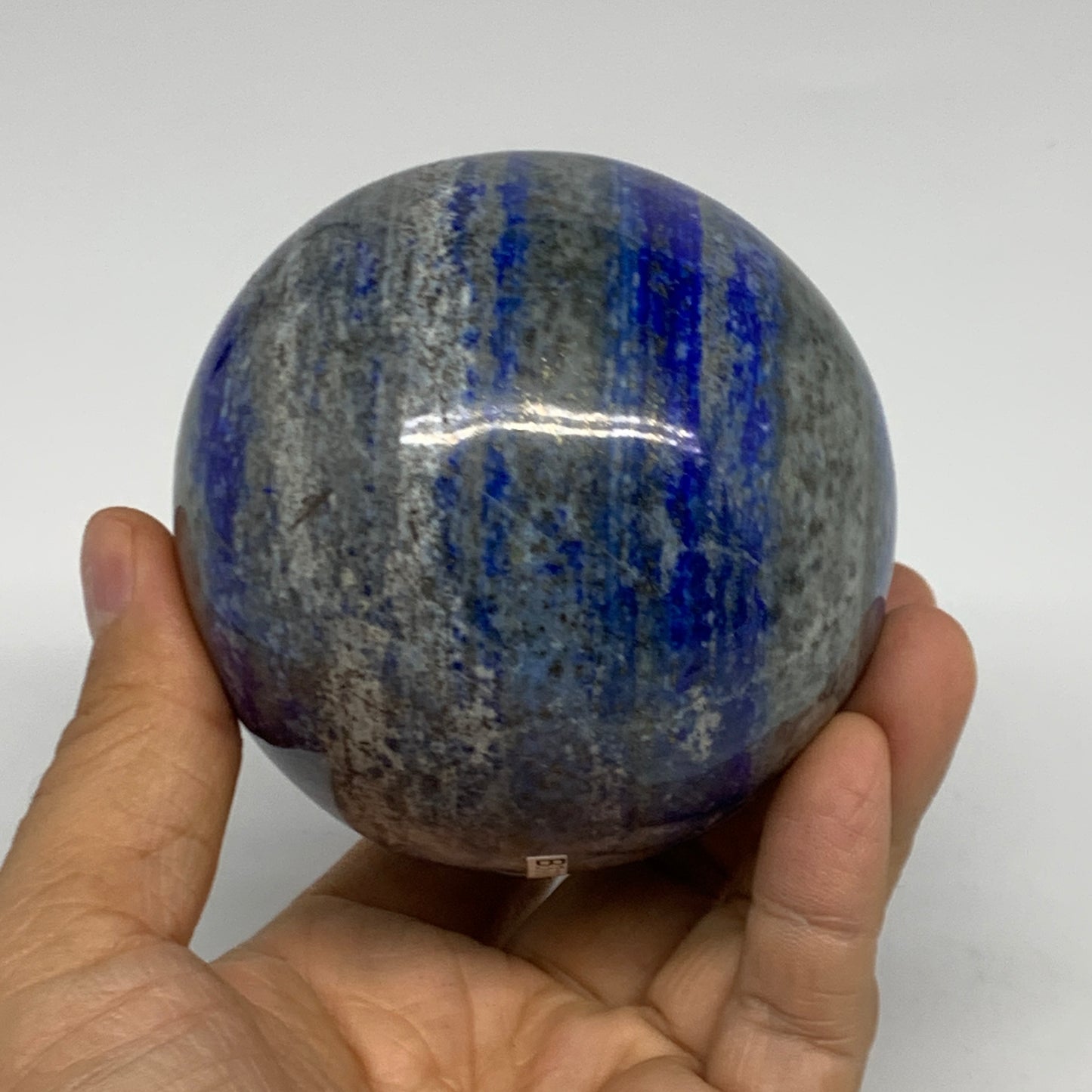 1.8 lbs, 3.1" (79mm), Lapis Lazuli Sphere Ball Gemstone @Afghanistan, B33171