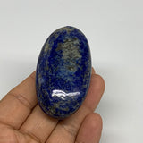 81.1g,2.6"x1.4"x0.7", Natural Lapis Lazuli Palm Stone @Afghanistan, B30353