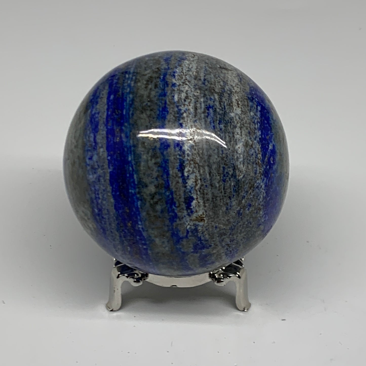 1.8 lbs, 3.1" (79mm), Lapis Lazuli Sphere Ball Gemstone @Afghanistan, B33171