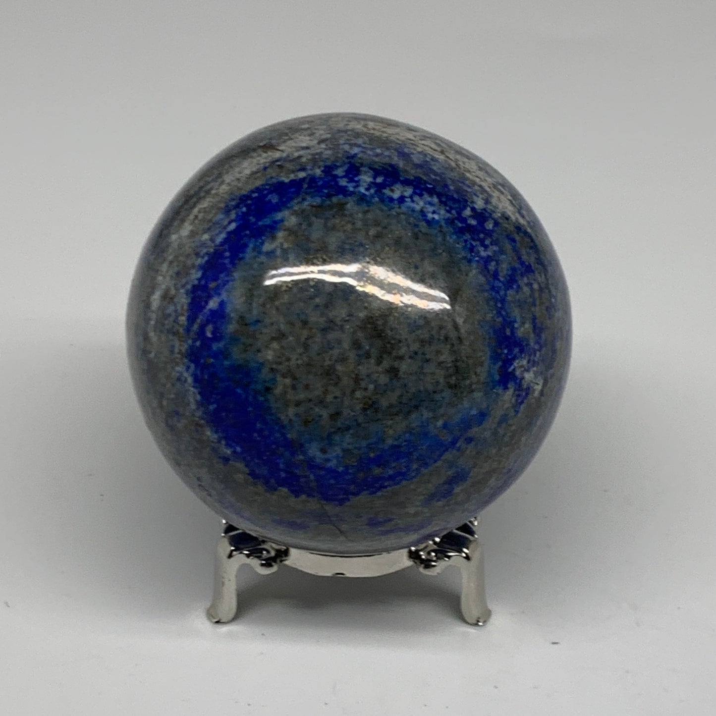 1.8 lbs, 3.1" (79mm), Lapis Lazuli Sphere Ball Gemstone @Afghanistan, B33171